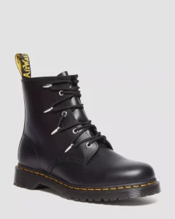 Sale|Originals>Dr. Martens 1460 Alien Hardware Leather Lace Up Boots BLACK — Danuibo