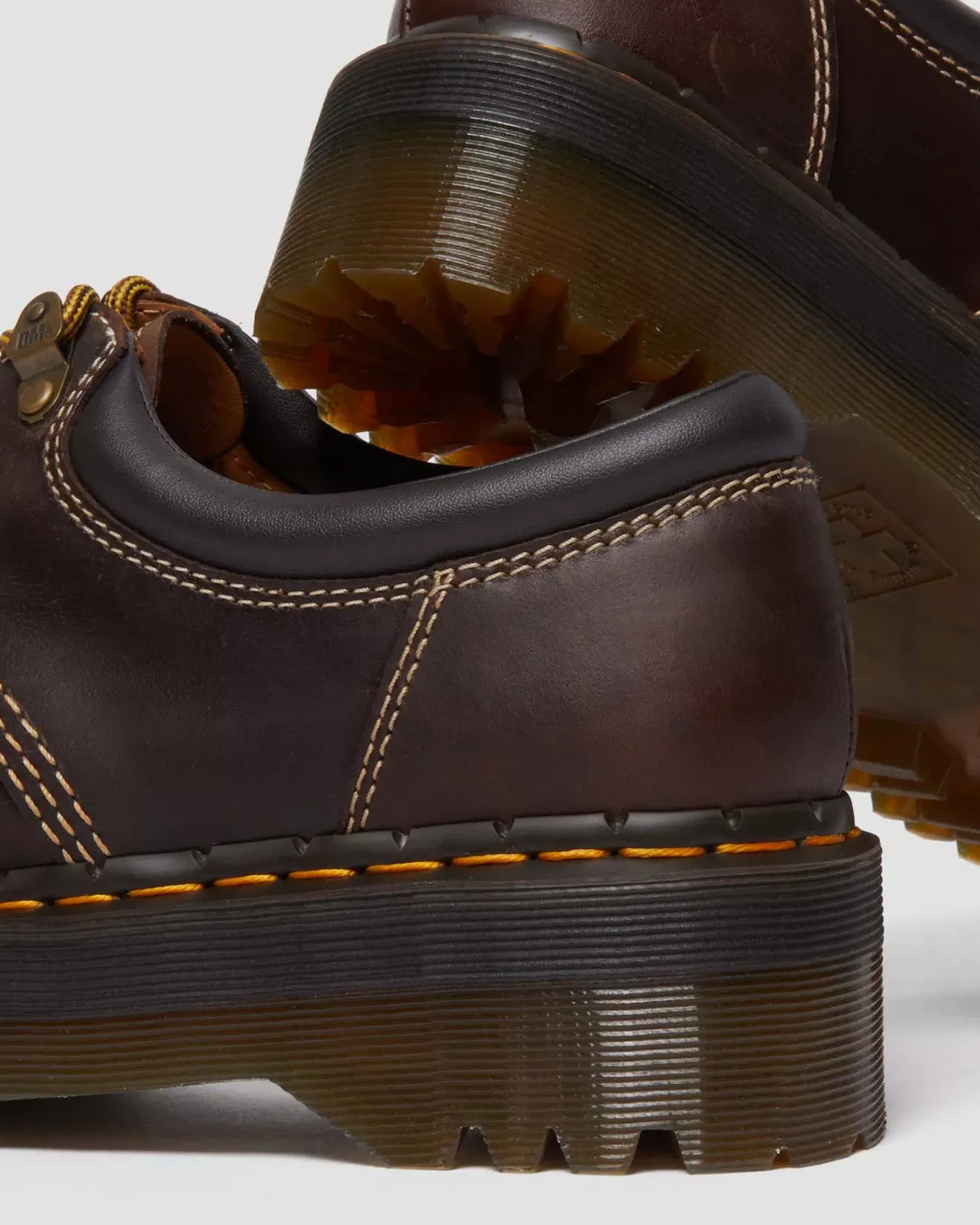 Originals|Bestsellers>Dr. Martens 8053 Arc Crazy Horse Leather Platform Casual Shoes Dark Brown — Crazy Horse