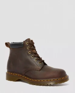 Originals|Ankle Boots>Dr. Martens 939 Ben Boot Crazy Horse Leather Lace Up Boots Brown — Crazy Horse