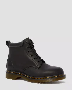 Originals|Ankle Boots>Dr. Martens 939 Ben Boot Leather Lace Up Boots Black — Greasy