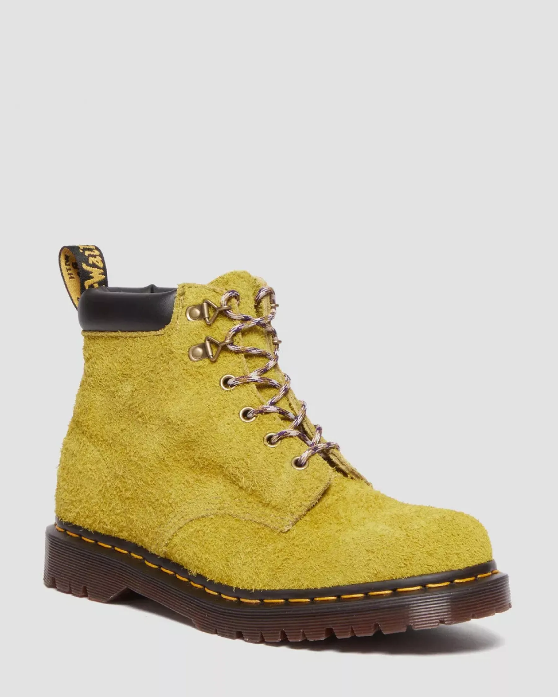 Sale|Originals>Dr. Martens 939 Ben Suede Padded Collar Lace Up Boots MOSS GREEN — Long Napped Suede