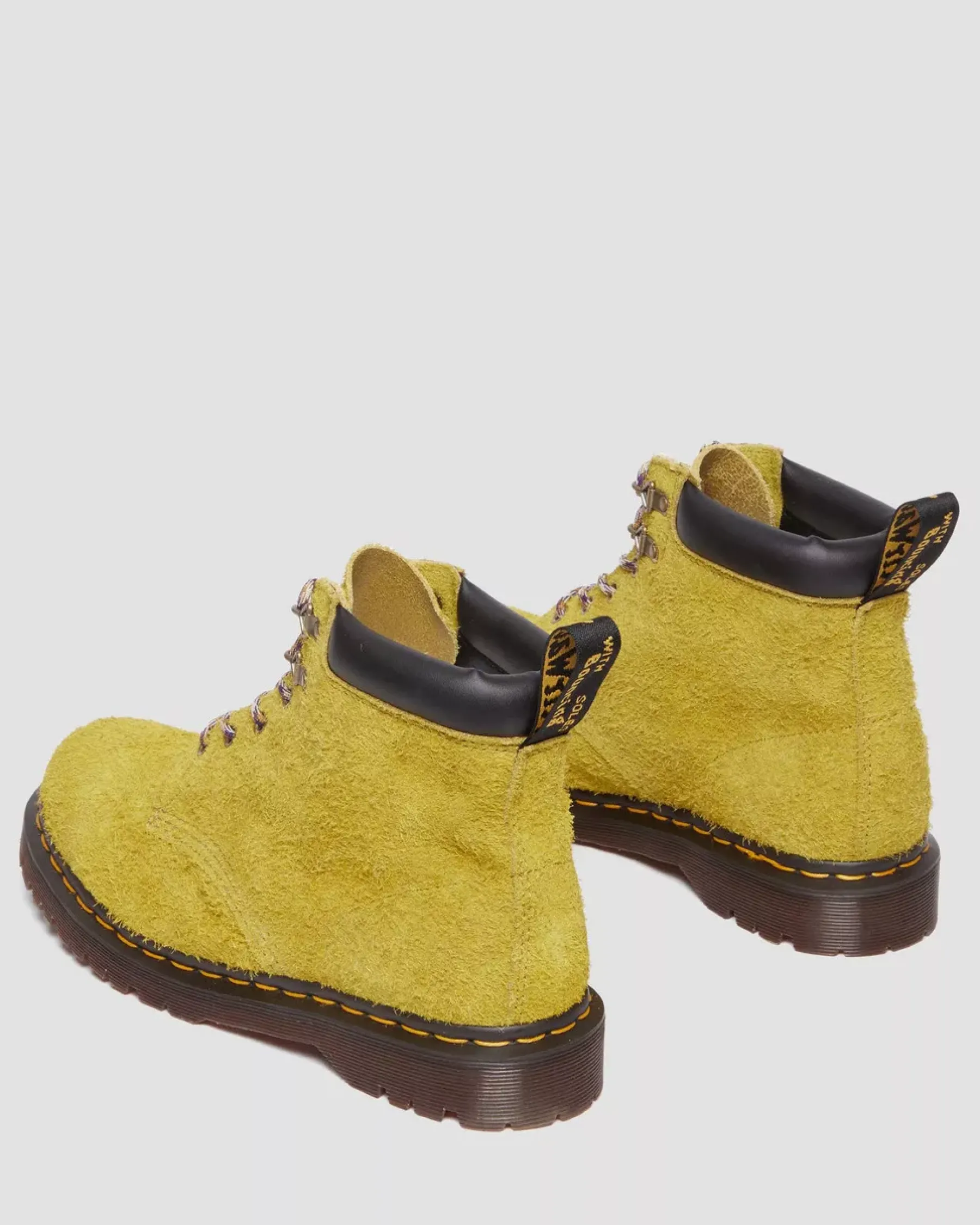Sale|Originals>Dr. Martens 939 Ben Suede Padded Collar Lace Up Boots MOSS GREEN — Long Napped Suede