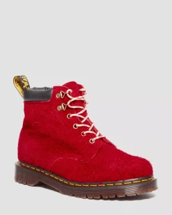 Sale|Originals>Dr. Martens 939 Ben Suede Padded Collar Lace Up Boots DMS RED — Long Napped Suede