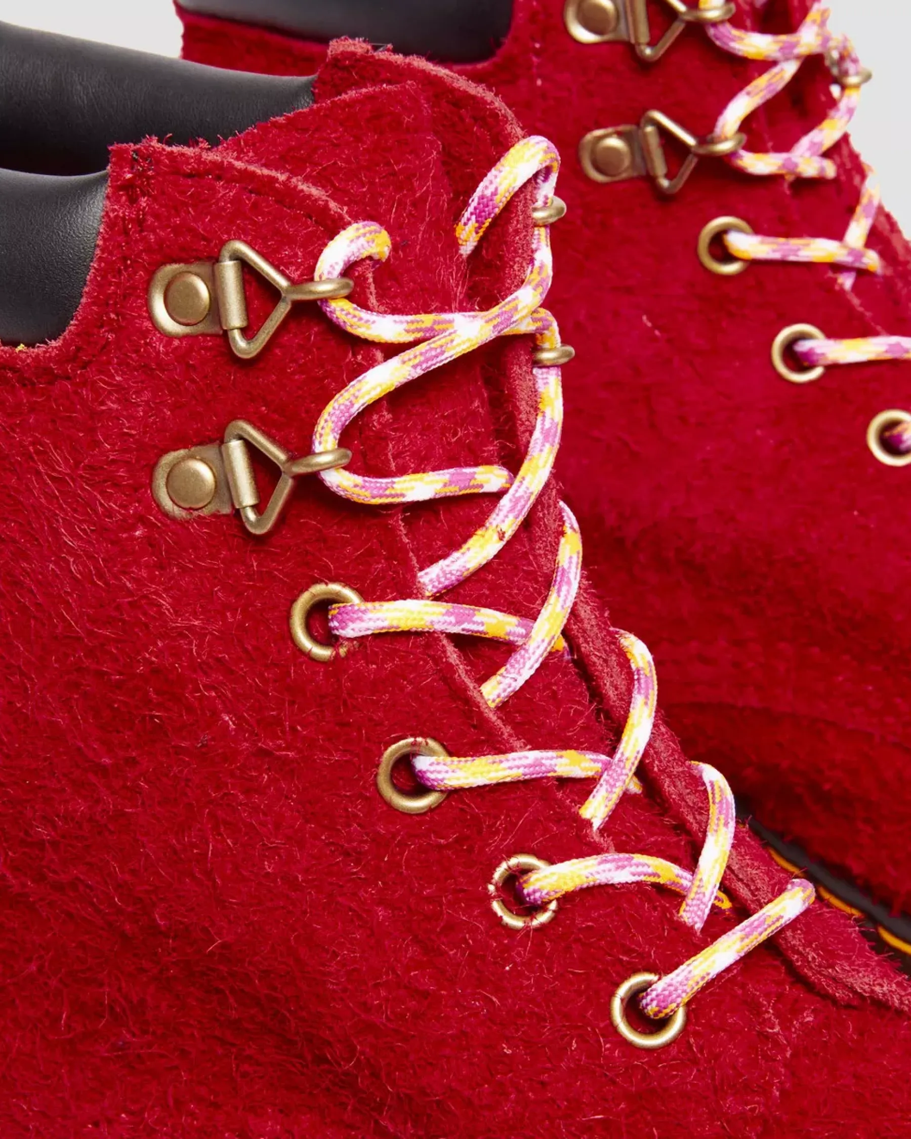 Sale|Originals>Dr. Martens 939 Ben Suede Padded Collar Lace Up Boots DMS RED — Long Napped Suede