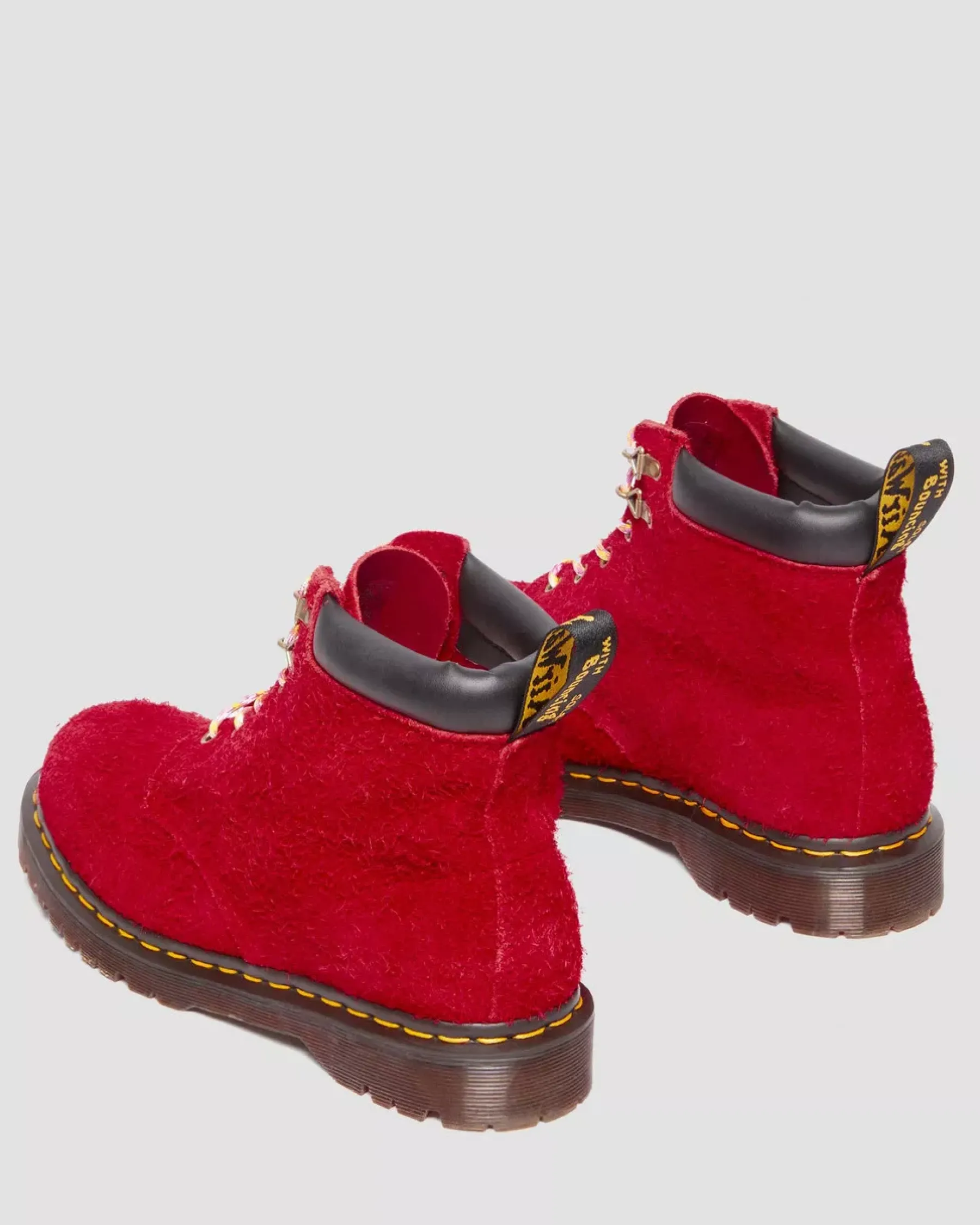 Sale|Originals>Dr. Martens 939 Ben Suede Padded Collar Lace Up Boots DMS RED — Long Napped Suede