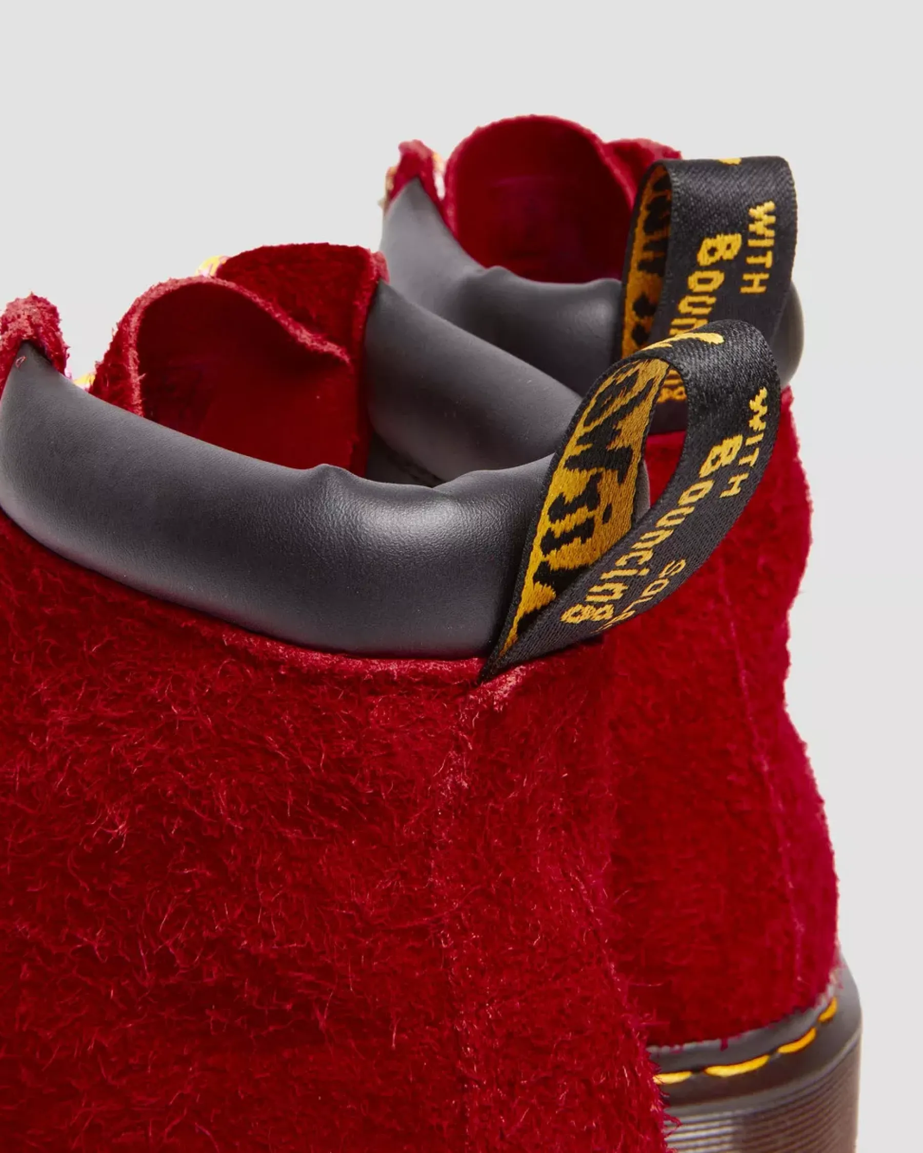 Sale|Originals>Dr. Martens 939 Ben Suede Padded Collar Lace Up Boots DMS RED — Long Napped Suede