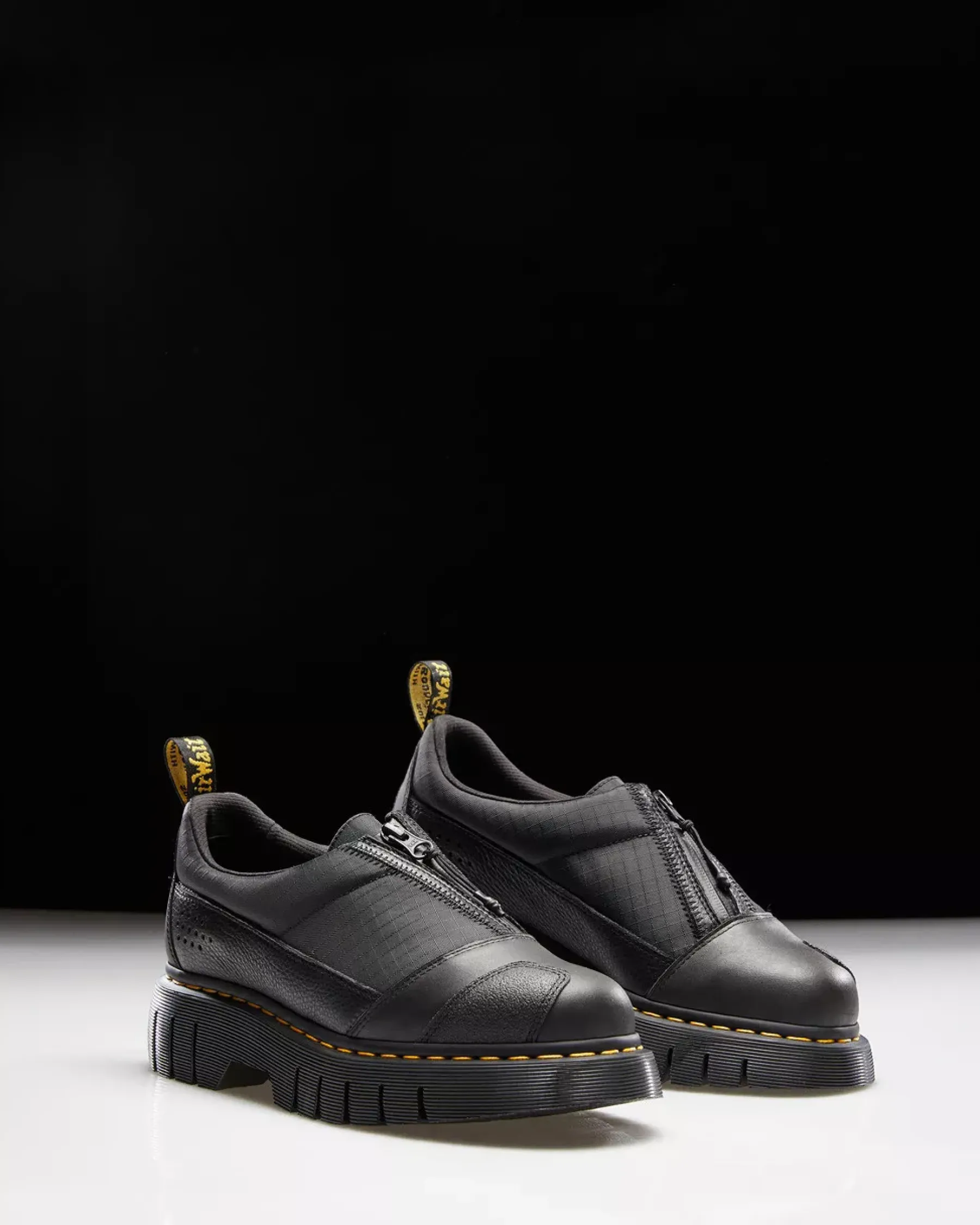 Originals|Platforms>Dr. Martens 1461 Beta Clubwedge Platform Oxford Shoes Black — Lunar+Sorento+Hub Ripstop