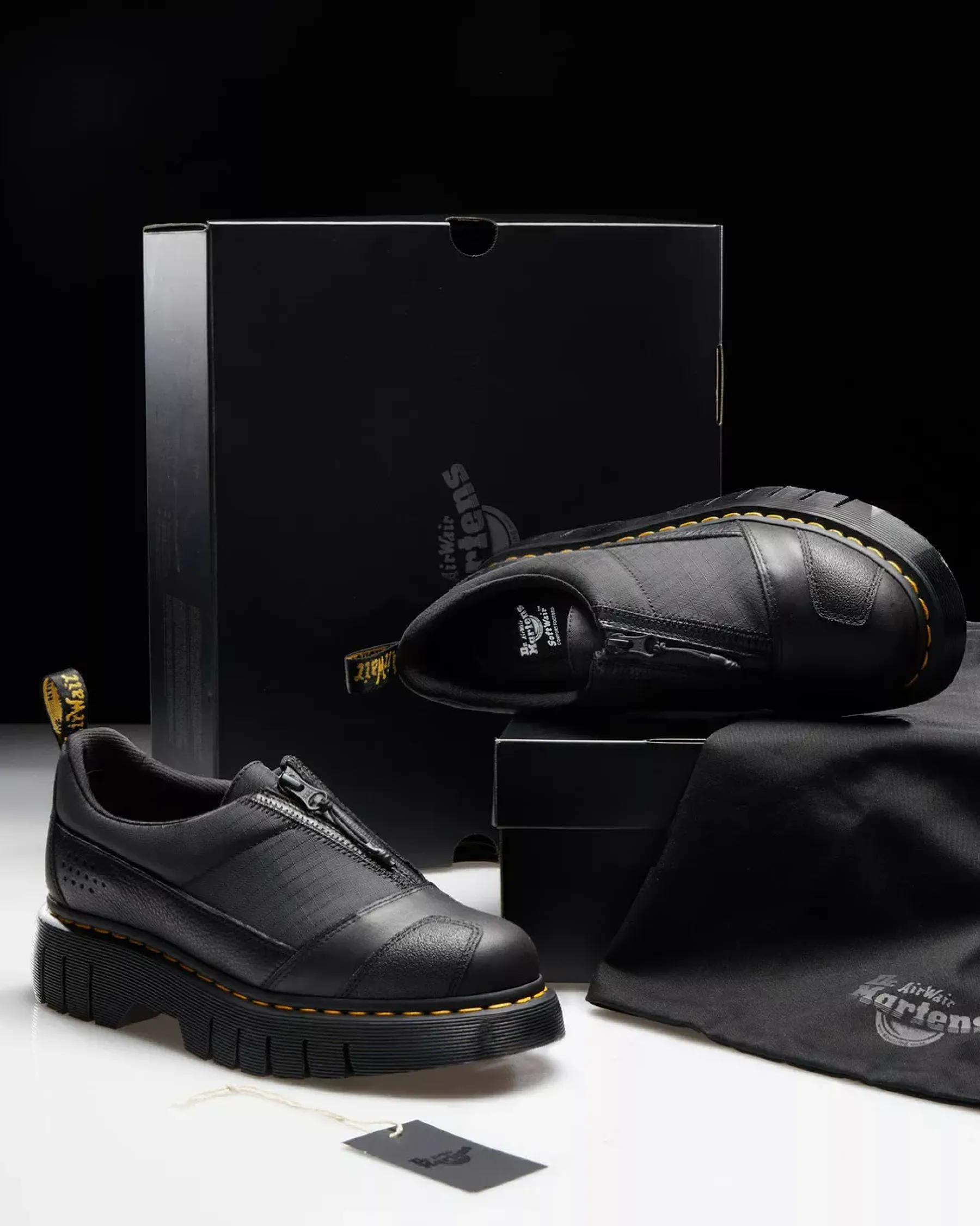 Originals|Platforms>Dr. Martens 1461 Beta Clubwedge Platform Oxford Shoes Black — Lunar+Sorento+Hub Ripstop