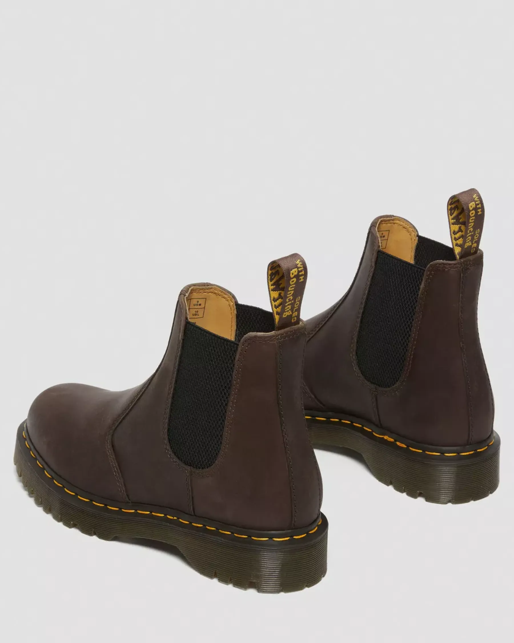 Originals|Platform Boots>Dr. Martens 2976 Bex Crazy Horse Chelsea Boots Dark Brown — Crazy Horse