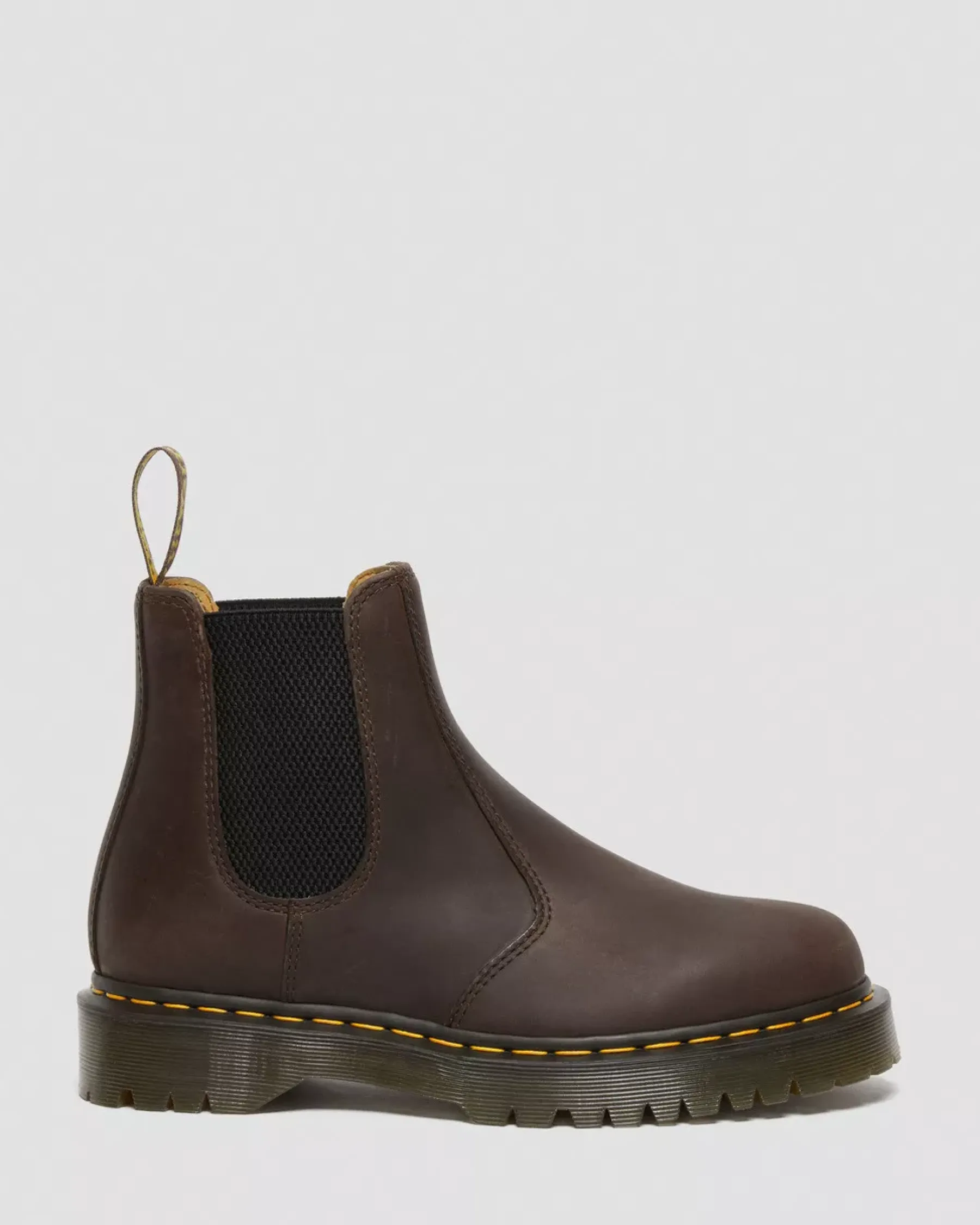 Originals|Platform Boots>Dr. Martens 2976 Bex Crazy Horse Chelsea Boots Dark Brown — Crazy Horse
