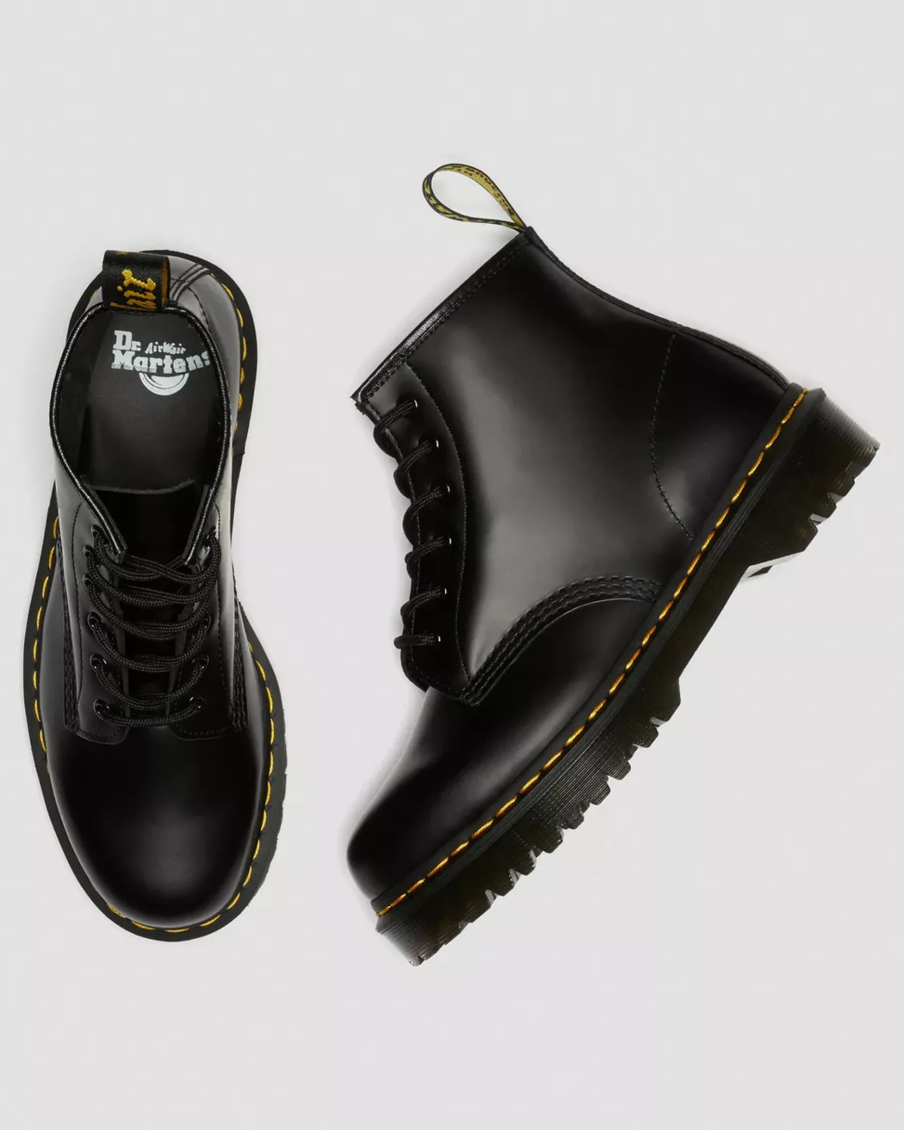 Originals|Platform Boots>Dr. Martens 101 Bex Smooth Leather Ankle Boots Black — Smooth Leather