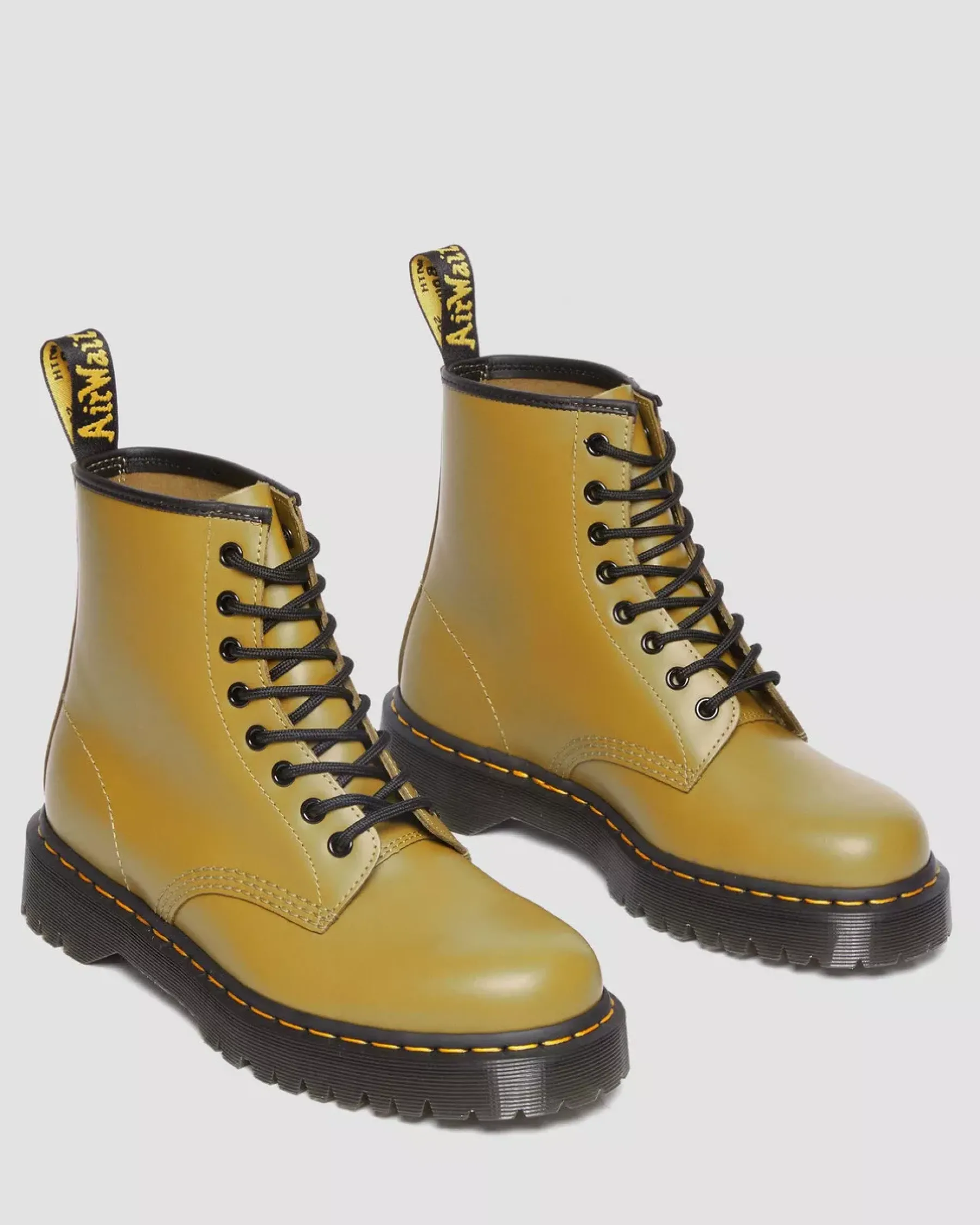 Sale|Platform Boots>Dr. Martens 1460 Bex Smooth Leather Lace Up Boots ANTIQUE OLIVE — Smooth Leather
