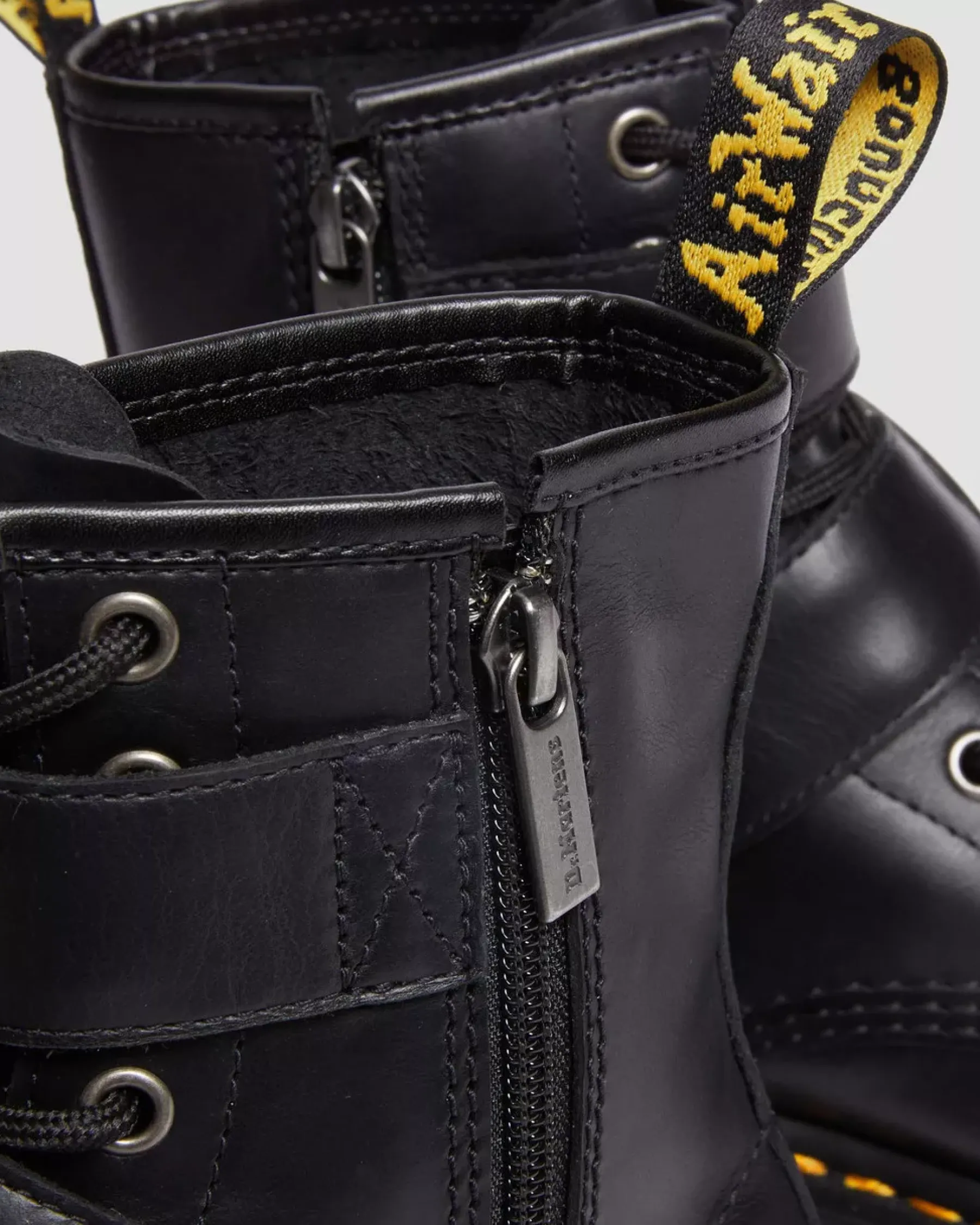 Originals|Ankle Boots>Dr. Martens 1460 Buckle Pull Up Leather Lace Up Boots BLACK — Pull Up