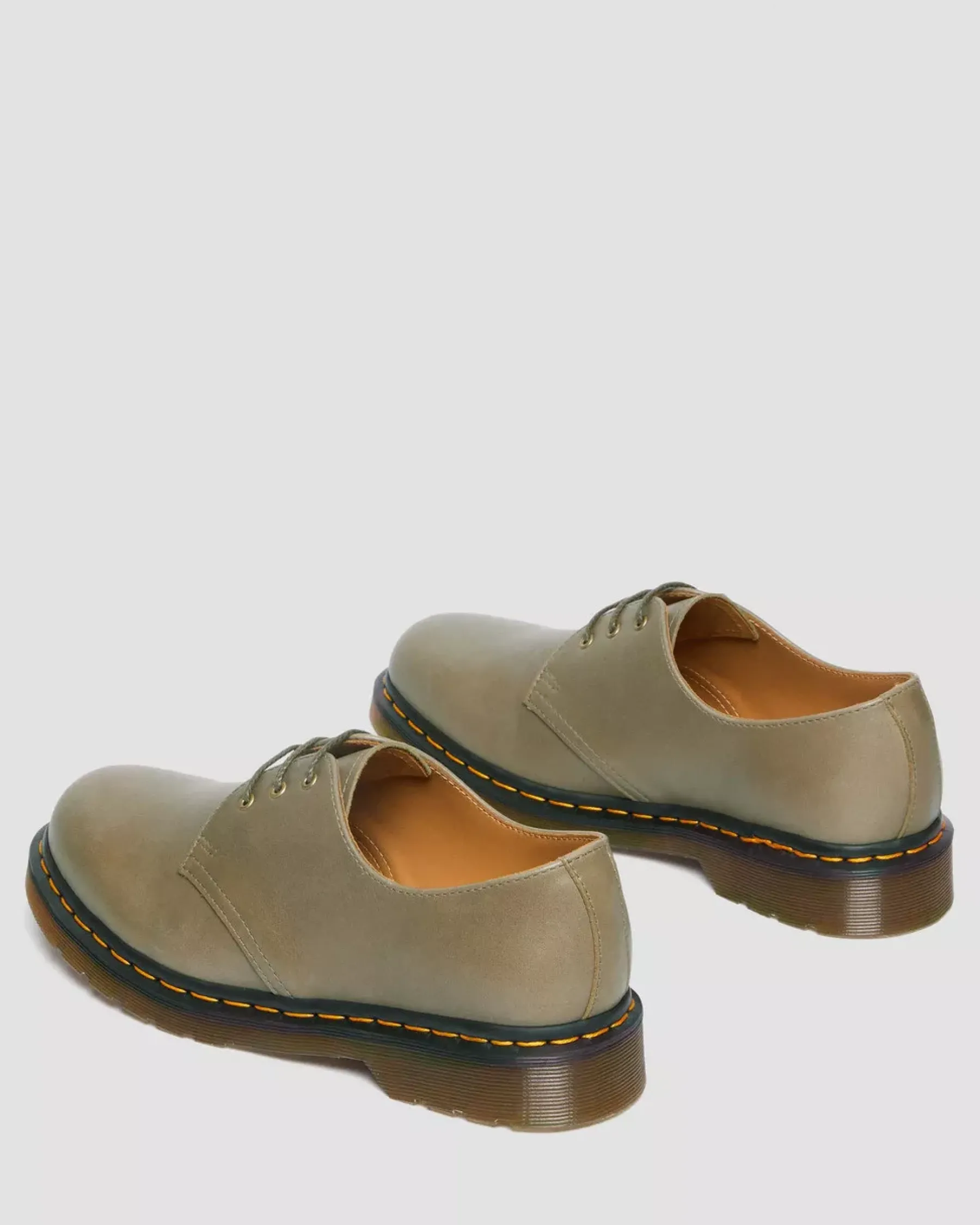 Sale|Originals>Dr. Martens 1461 Carrara Leather Oxford Shoes Olive — Carrara