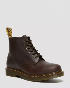 Originals|Ankle Boots>Dr. Martens 101 Crazy Horse Leather Ankle Boots Dark Brown — Crazy Horse