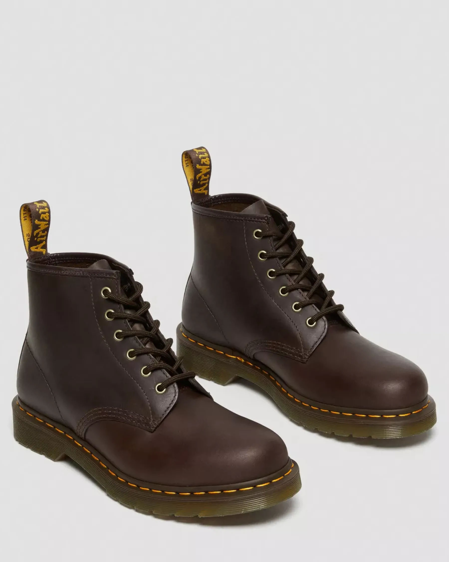 Originals|Ankle Boots>Dr. Martens 101 Crazy Horse Leather Ankle Boots Dark Brown — Crazy Horse
