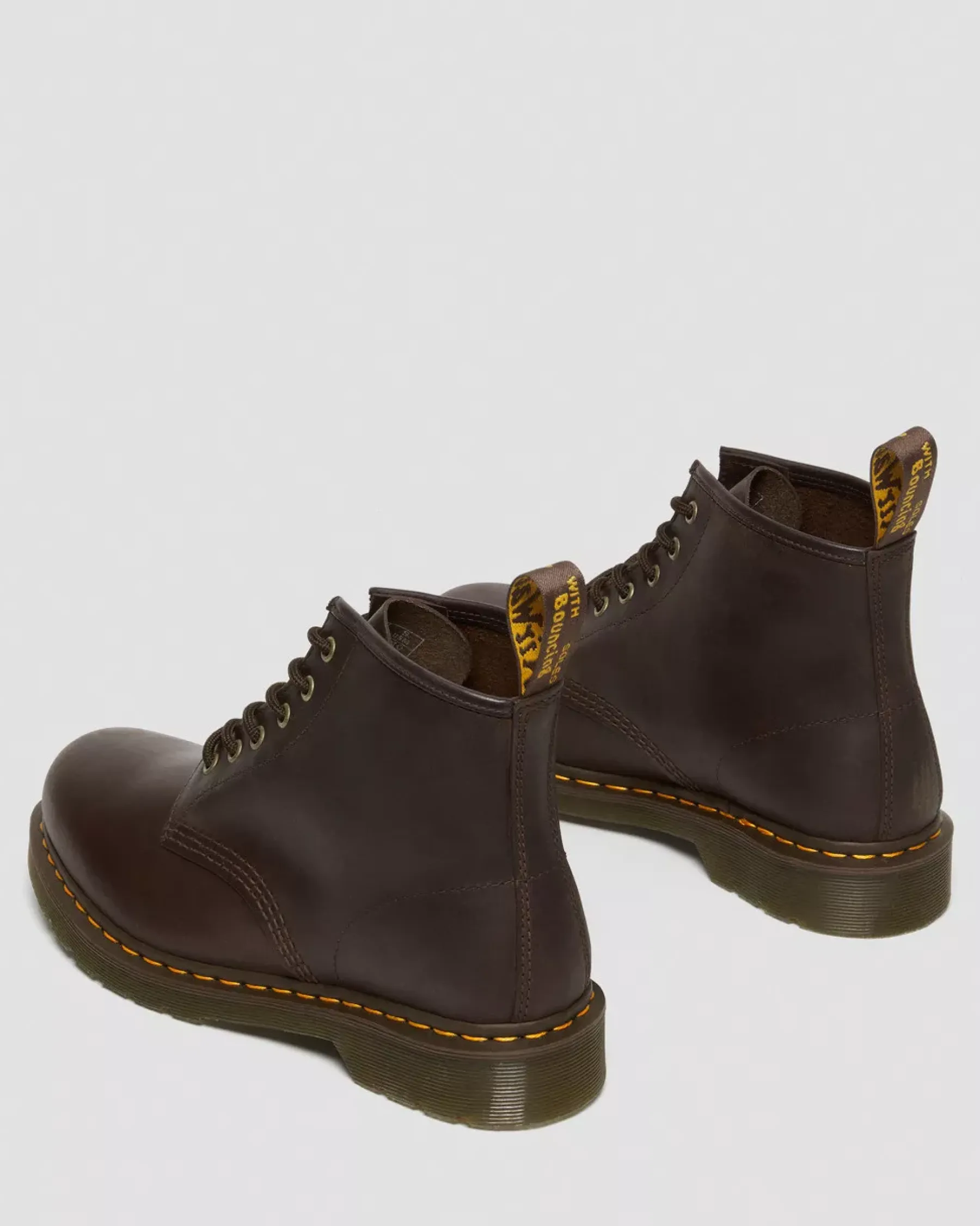Originals|Ankle Boots>Dr. Martens 101 Crazy Horse Leather Ankle Boots Dark Brown — Crazy Horse