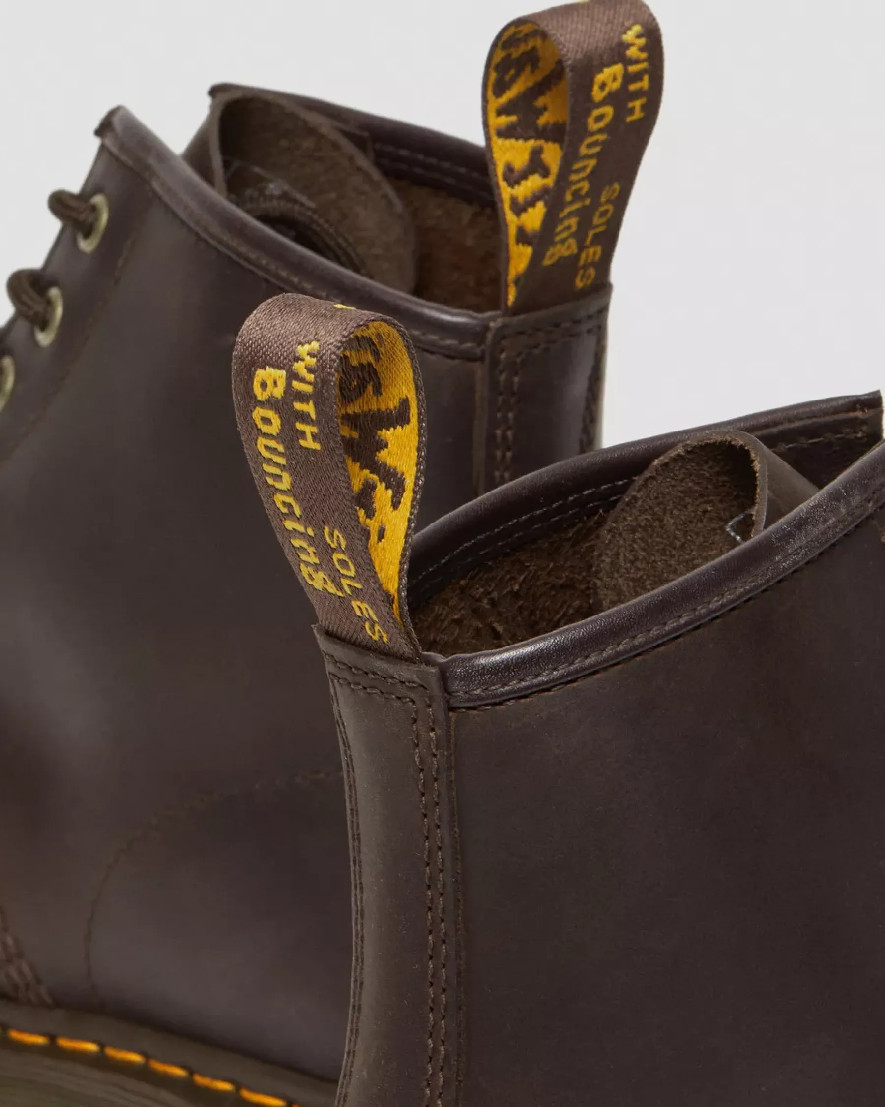 Originals|Ankle Boots>Dr. Martens 101 Crazy Horse Leather Ankle Boots Dark Brown — Crazy Horse