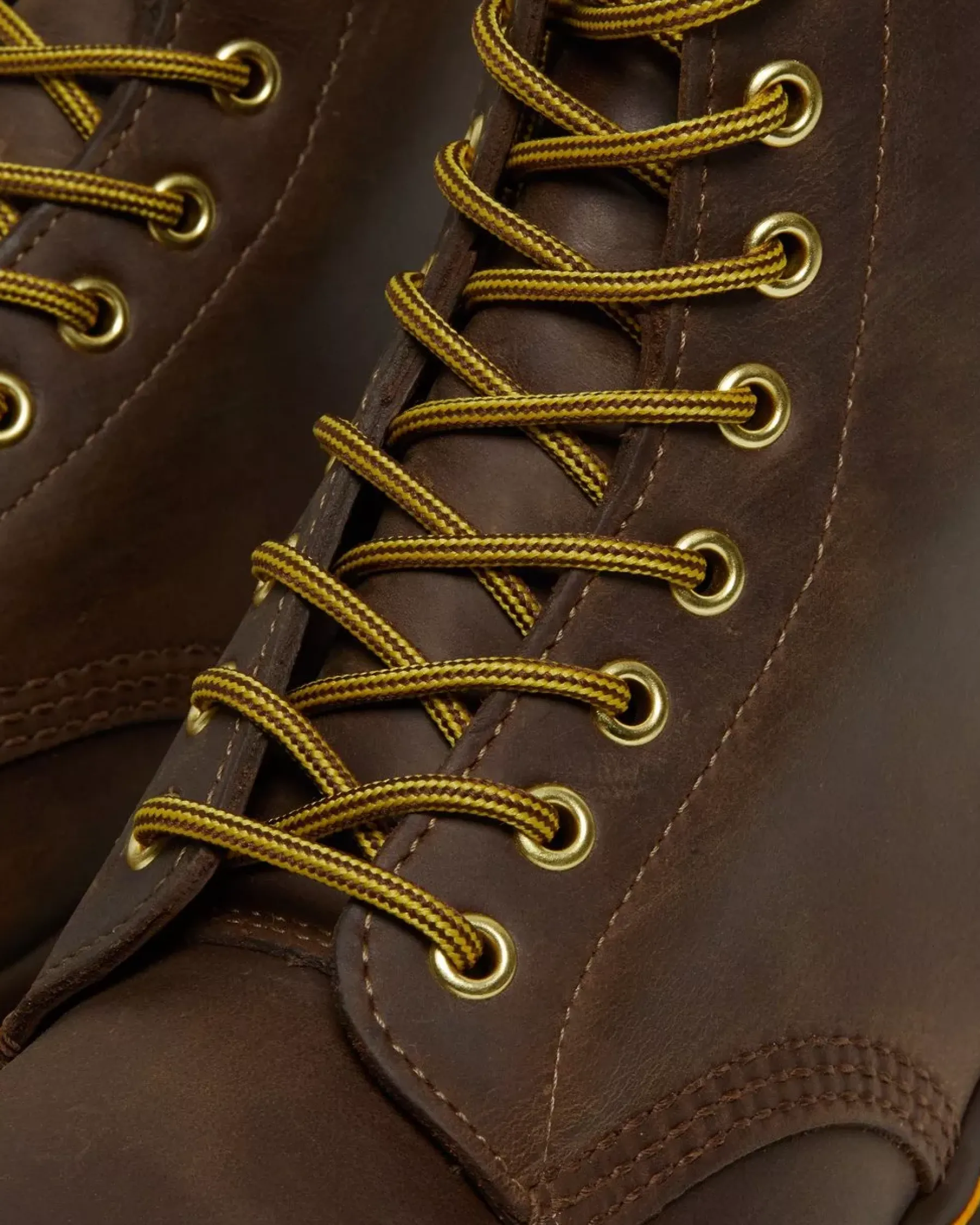 Originals|Ankle Boots>Dr. Martens 1460 Crazy Horse Leather Lace Up Boots Brown — Crazy Horse