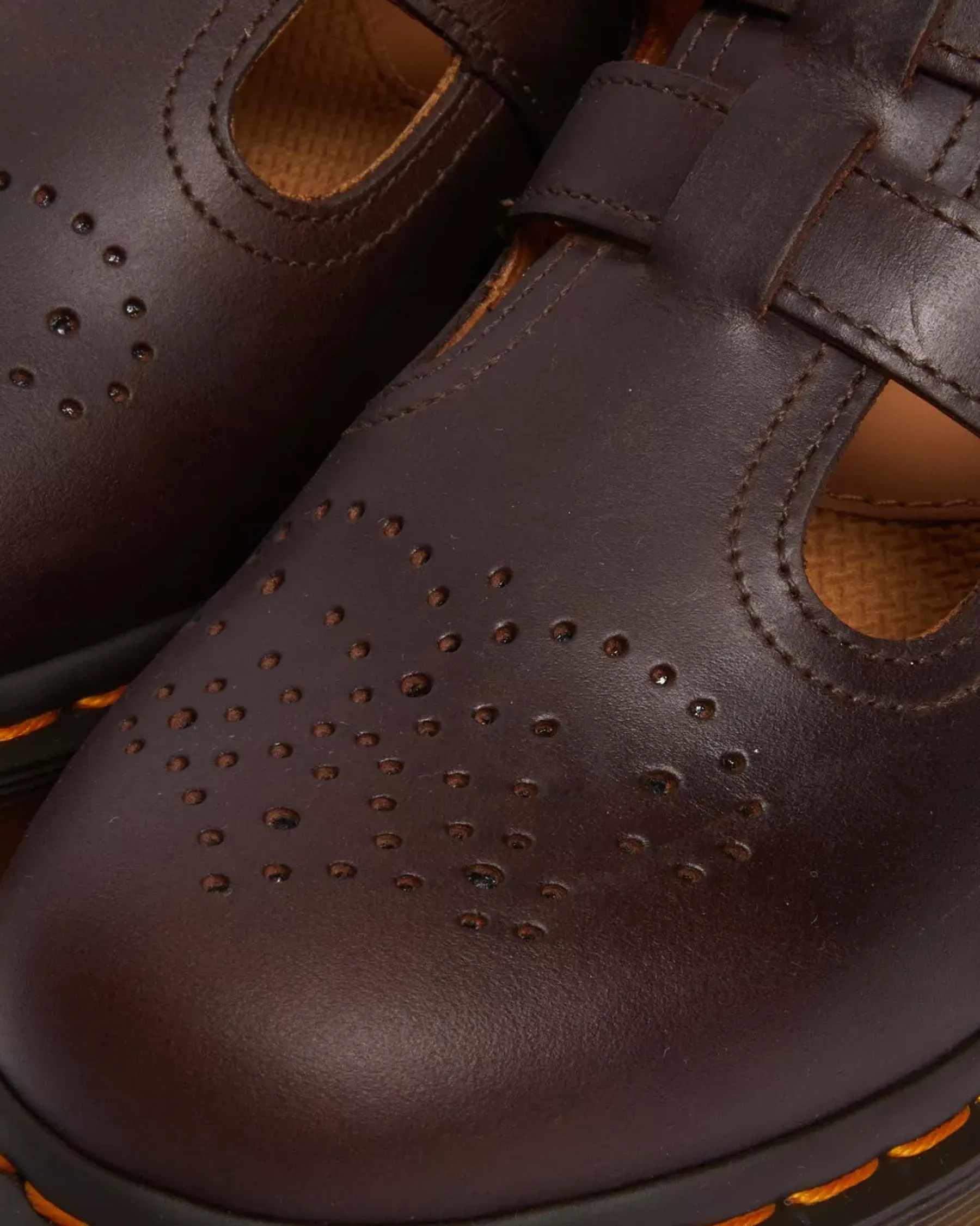 Originals|Bestsellers>Dr. Martens 8065 Crazy Horse Leather Mary Jane Shoes Dark Brown — Crazy Horse
