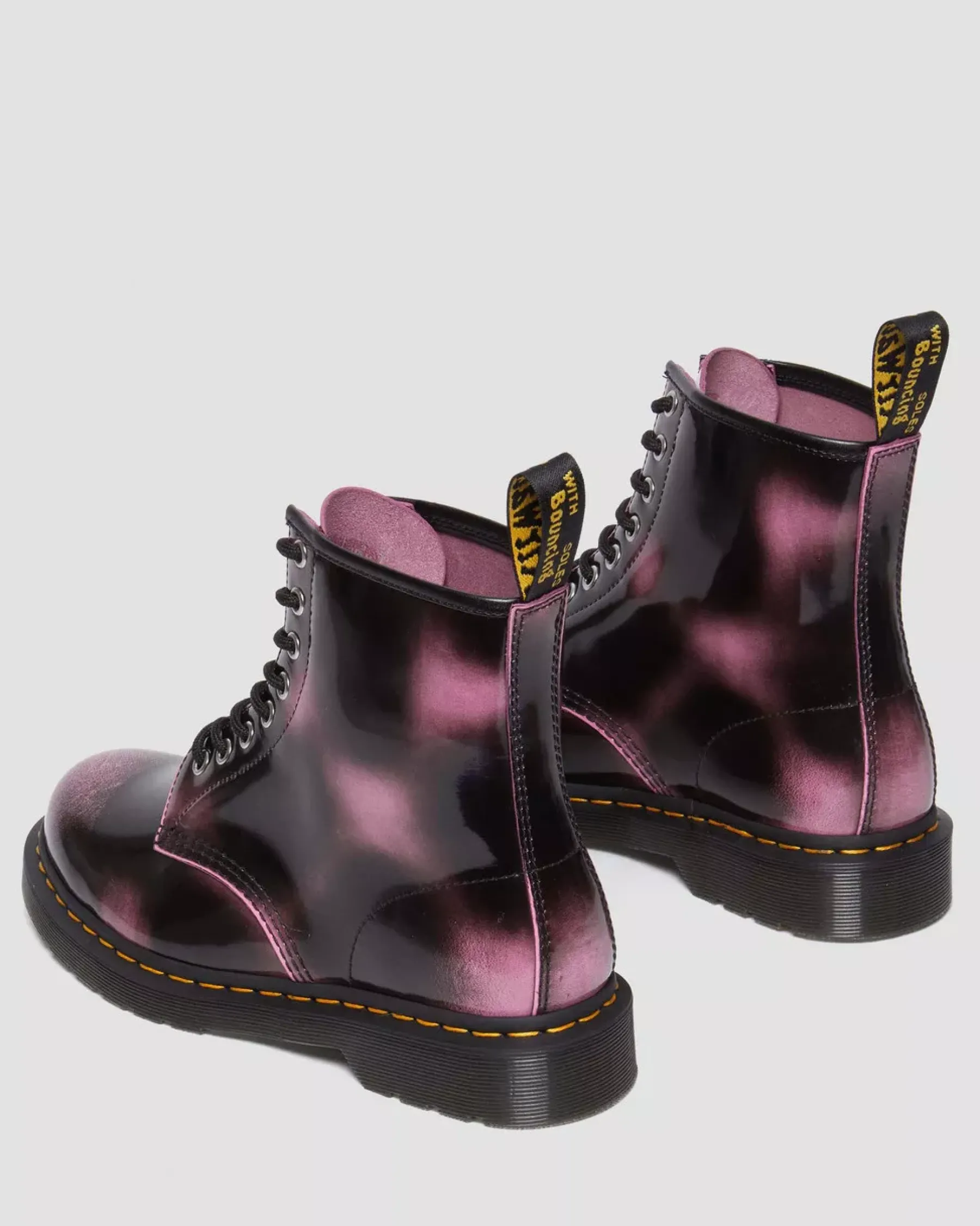 Originals|Ankle Boots>Dr. Martens 1460 Distressed Leather Lace Up Boots Pink — Arcadia
