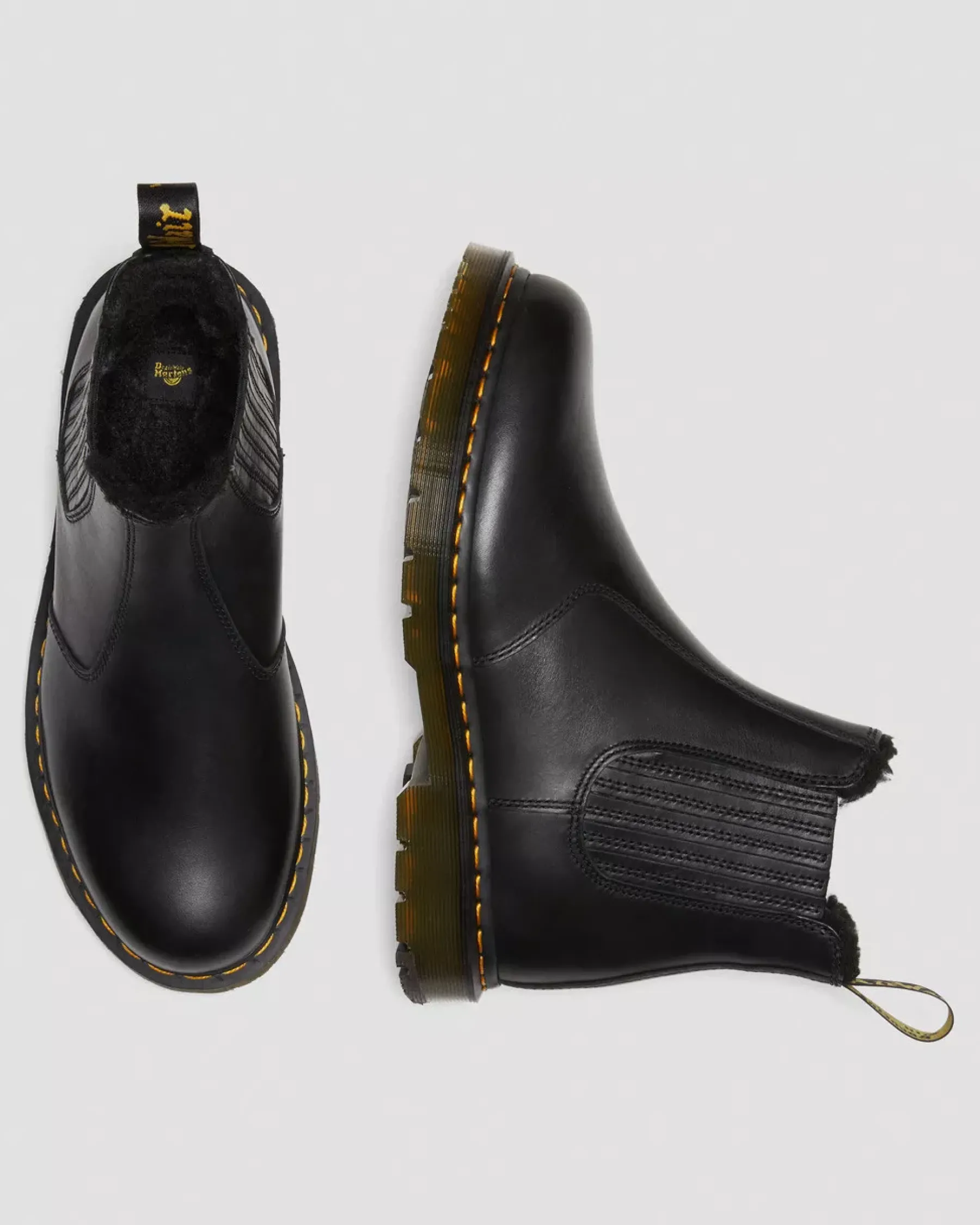 Originals|Winter Boots>Dr. Martens 2976 DM's Wintergrip Leather Chelsea Boots Black — Blizzard Wp