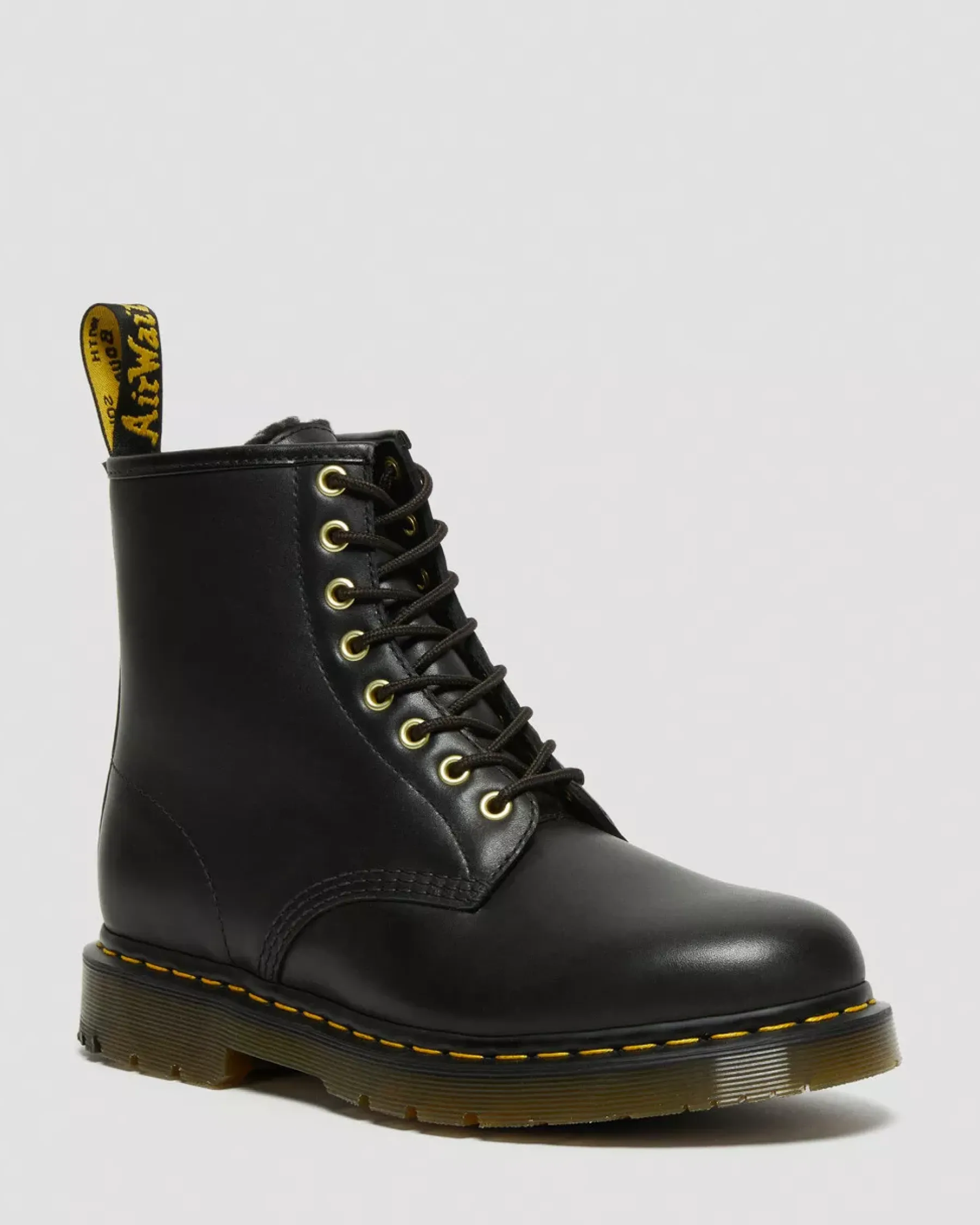 Originals|Winter Boots>Dr. Martens 1460 DM's Wintergrip Leather Lace Up Boots Black — Blizzard Wp