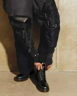 Originals|Winter Boots>Dr. Martens 1460 DM's Wintergrip Leather Lace Up Boots Black — Blizzard Wp