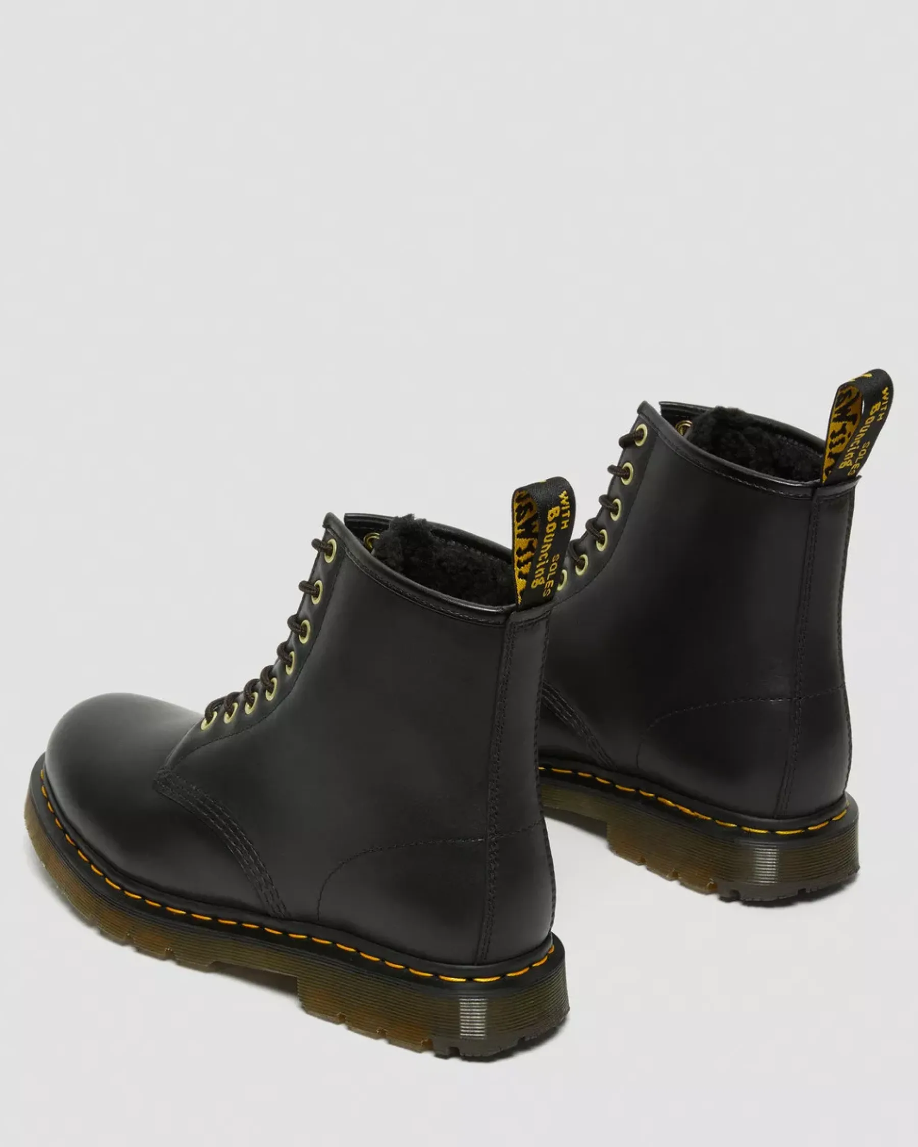 Originals|Winter Boots>Dr. Martens 1460 DM's Wintergrip Leather Lace Up Boots Black — Blizzard Wp