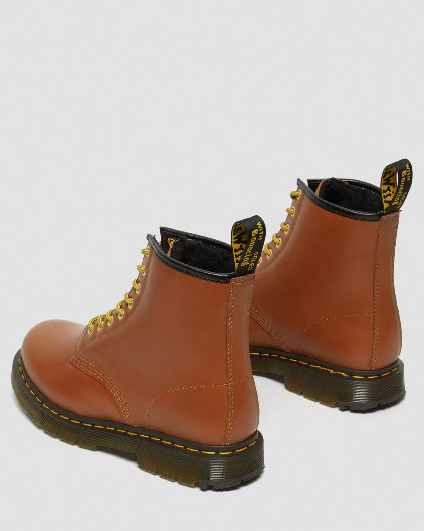 Originals|Winter Boots>Dr. Martens 1460 DM's Wintergrip Leather Lace Up Boots Tan — Blizzard Wp