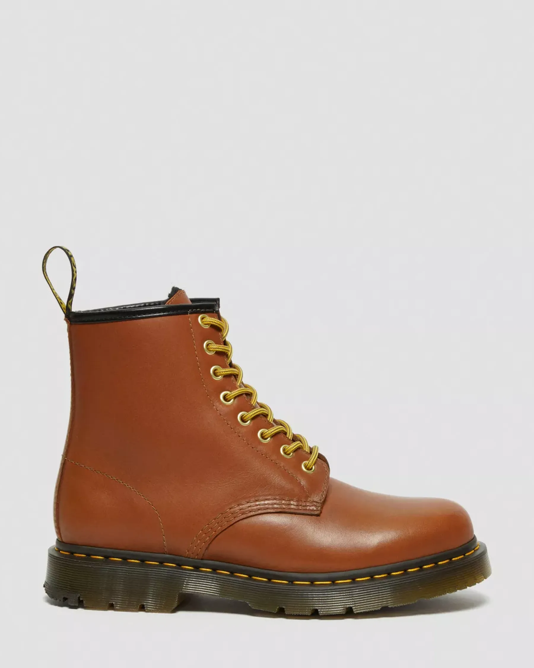 Originals|Winter Boots>Dr. Martens 1460 DM's Wintergrip Leather Lace Up Boots Tan — Blizzard Wp