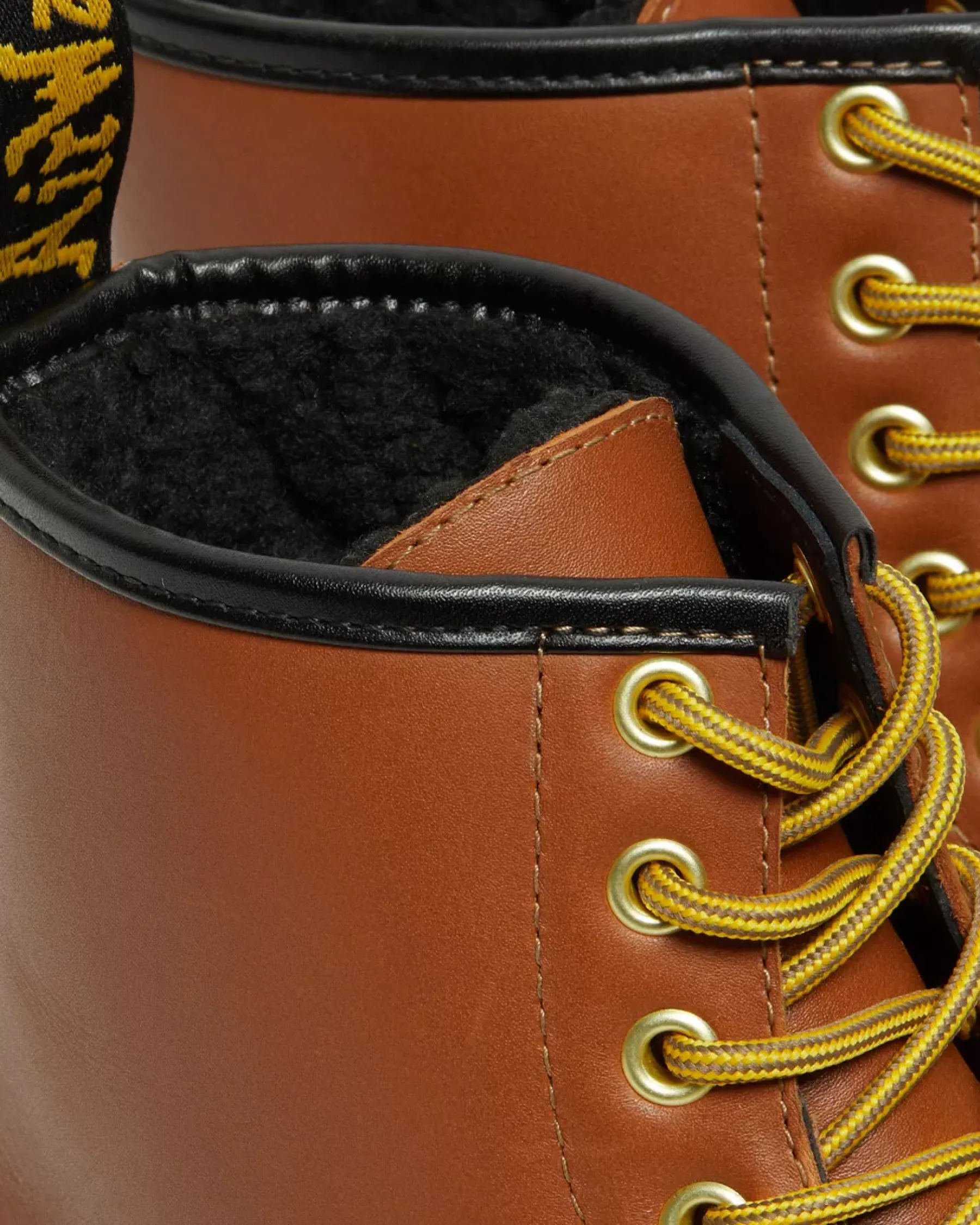 Originals|Winter Boots>Dr. Martens 1460 DM's Wintergrip Leather Lace Up Boots Tan — Blizzard Wp