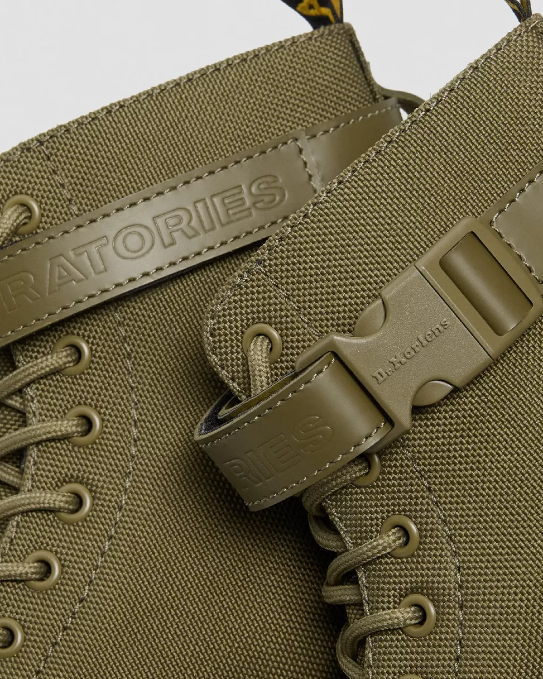 Sale|Originals>Dr. Martens 1460 Futura Olive Strap Lace Up Boots Olive — Extra Tough Nylon