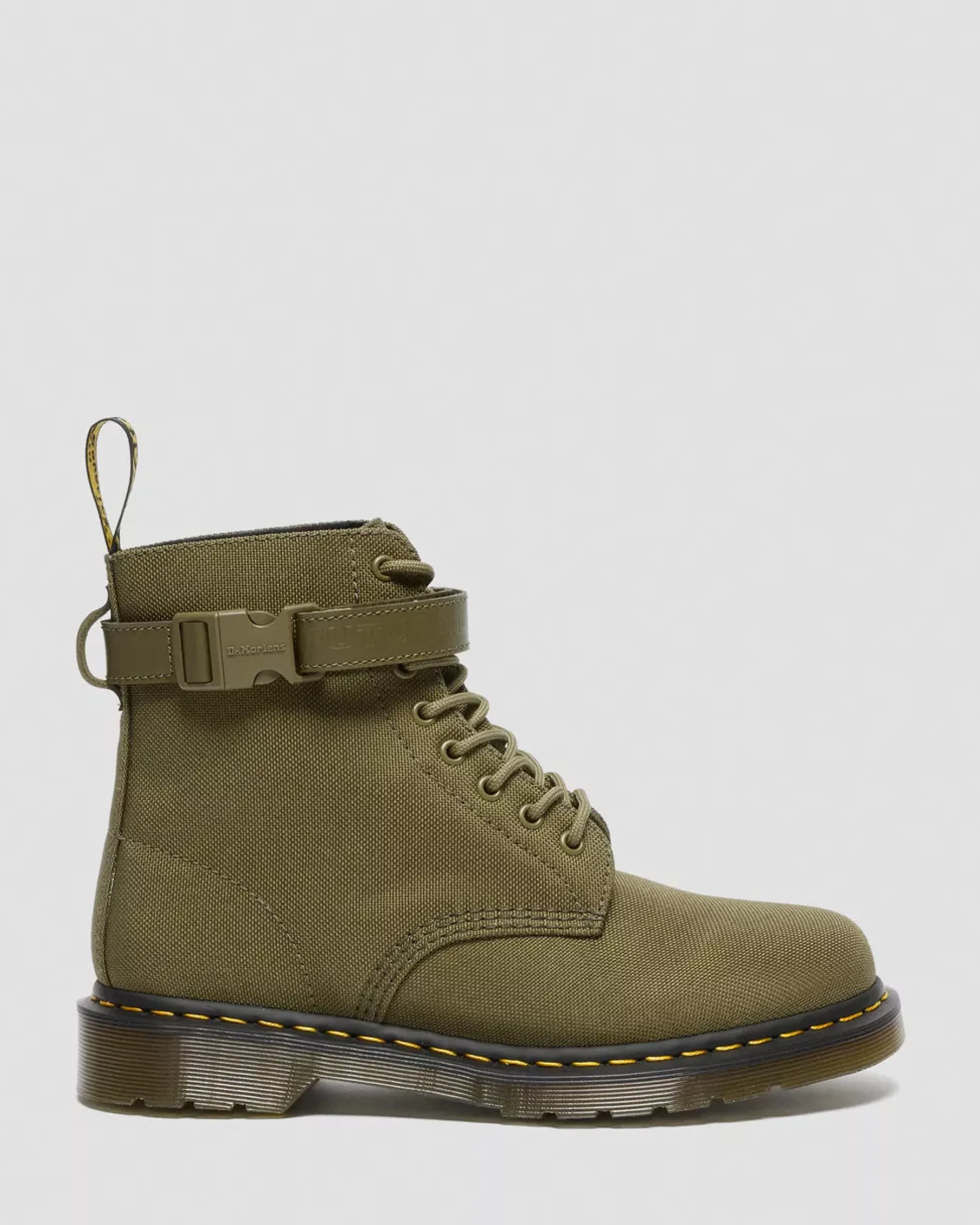 Sale|Originals>Dr. Martens 1460 Futura Olive Strap Lace Up Boots Olive — Extra Tough Nylon