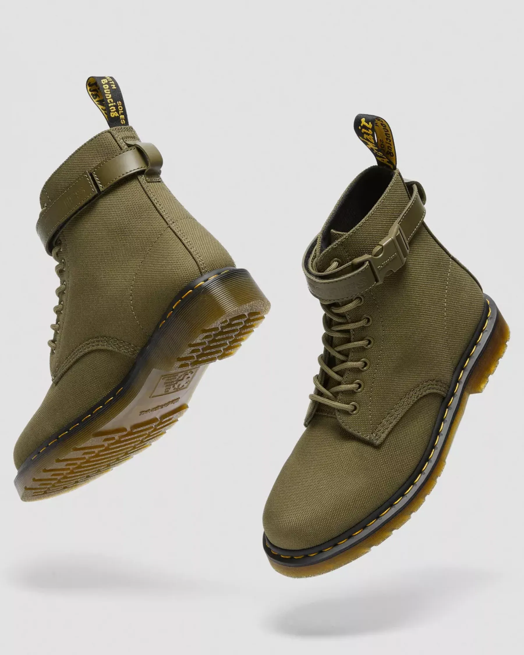 Sale|Originals>Dr. Martens 1460 Futura Olive Strap Lace Up Boots Olive — Extra Tough Nylon