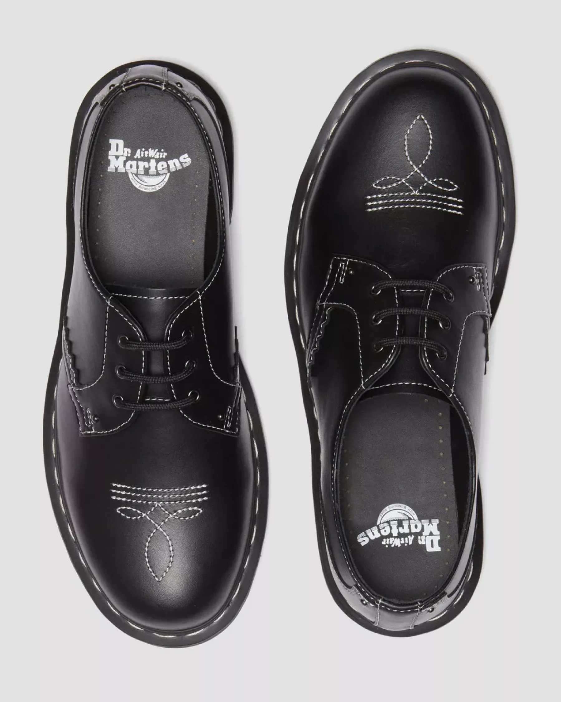 Originals|Shoes>Dr. Martens 1461 Gothic Americana Leather Oxford Shoes Black — Wanama