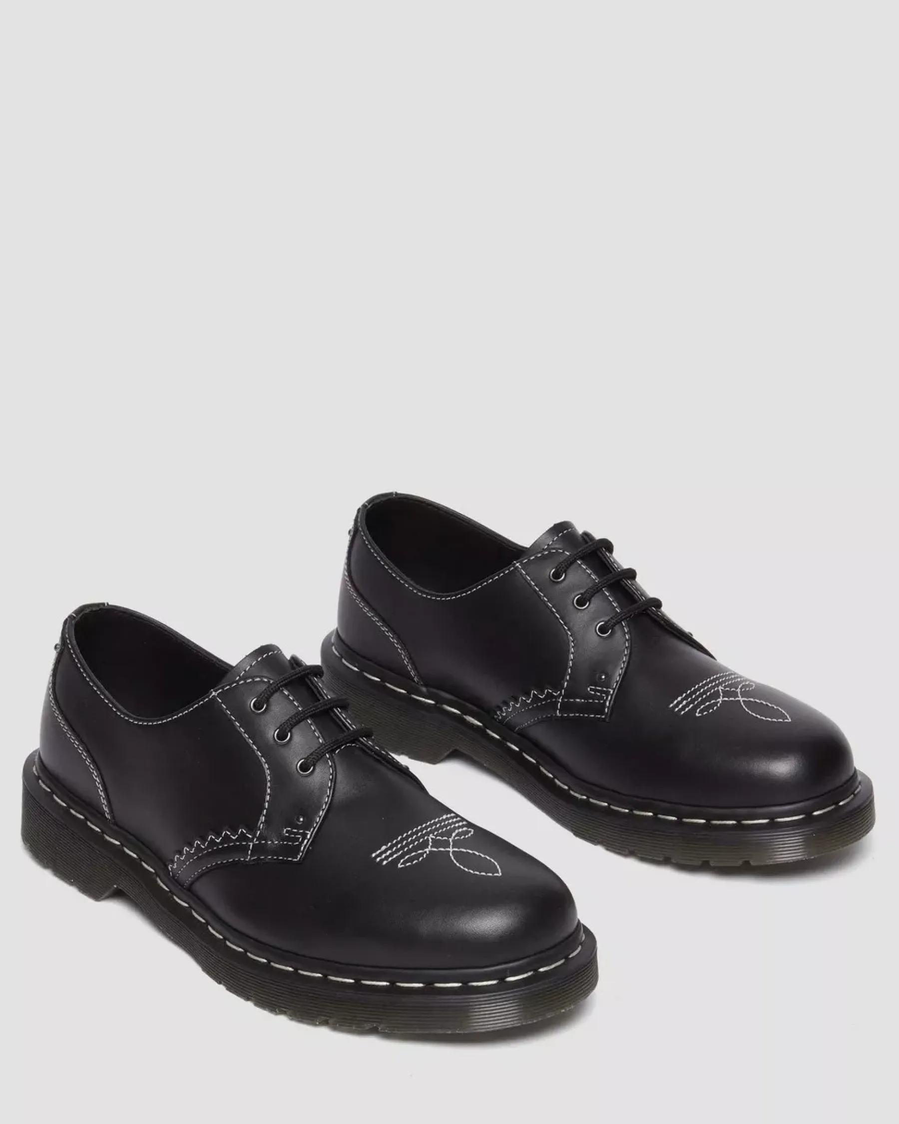 Originals|Shoes>Dr. Martens 1461 Gothic Americana Leather Oxford Shoes Black — Wanama