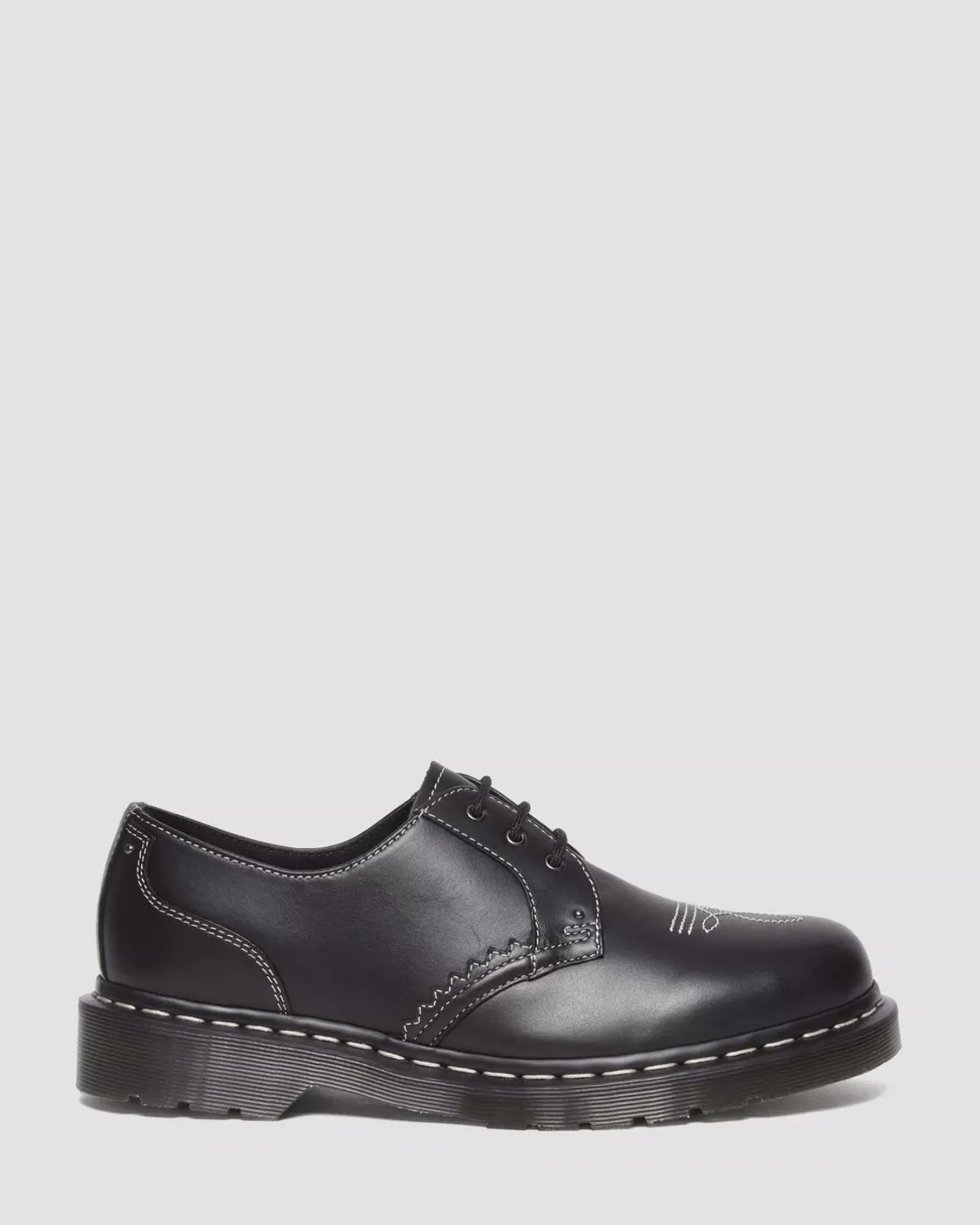 Originals|Shoes>Dr. Martens 1461 Gothic Americana Leather Oxford Shoes Black — Wanama