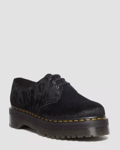 Sale|Originals>Dr. Martens 1461 Hair-On Platform Shoes BLACK HAIR ON — Hair On