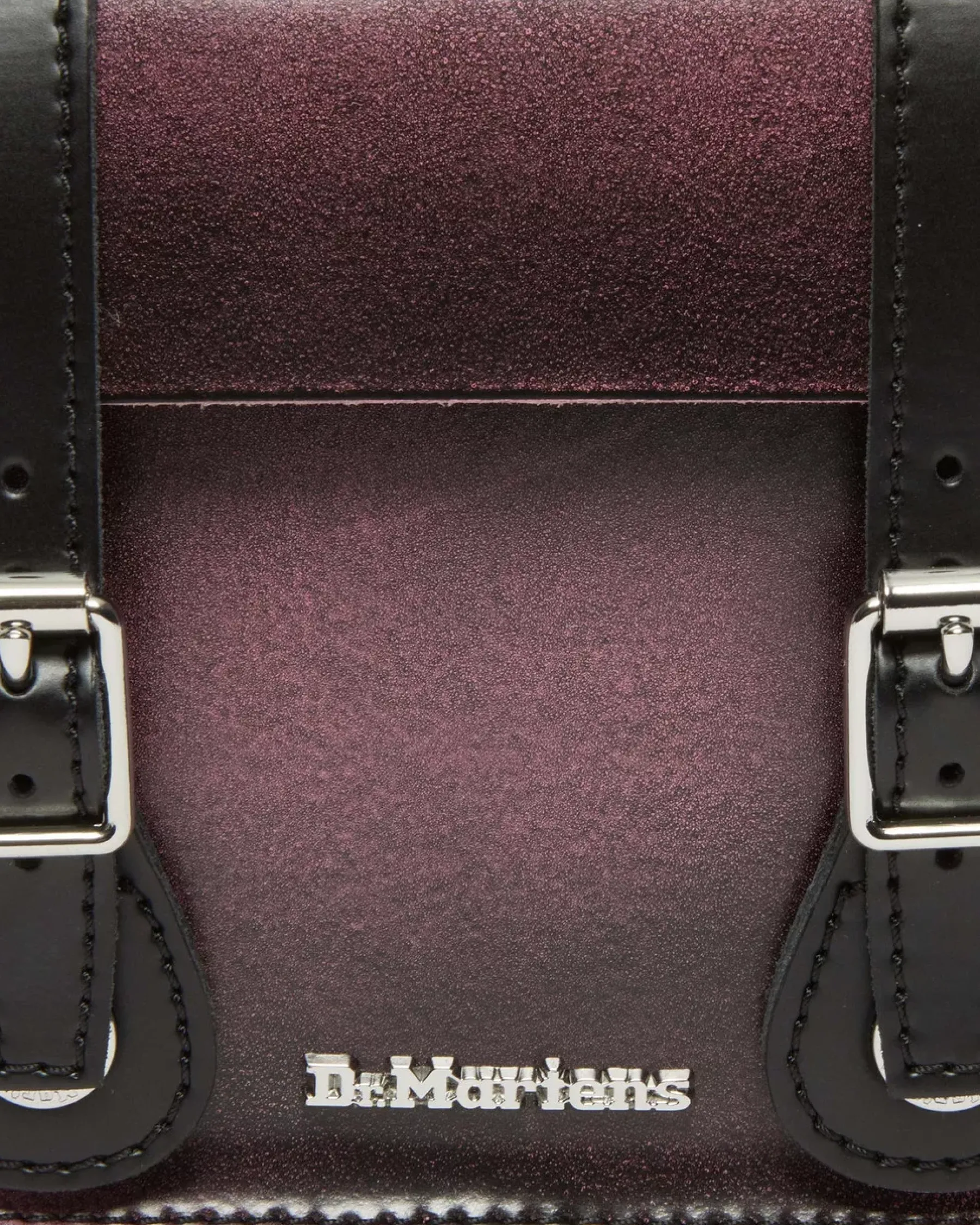Accessories|Bags>Dr. Martens 7 Inch Distressed Leather Crossbody Bag Black+Fondant Pink — Two Tone Rub Off+Kiev