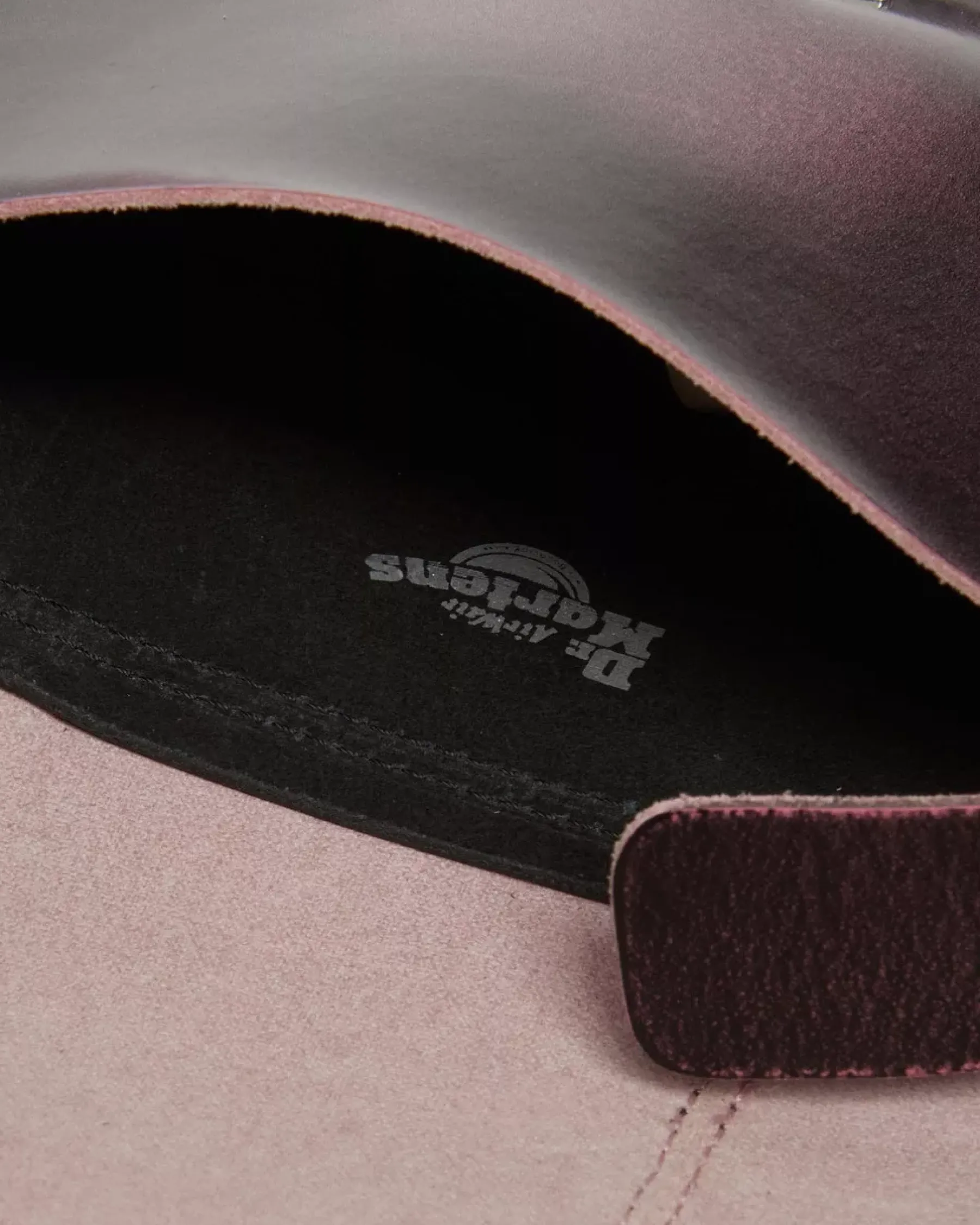 Accessories|Bags>Dr. Martens 7 Inch Distressed Leather Crossbody Bag Black+Fondant Pink — Two Tone Rub Off+Kiev