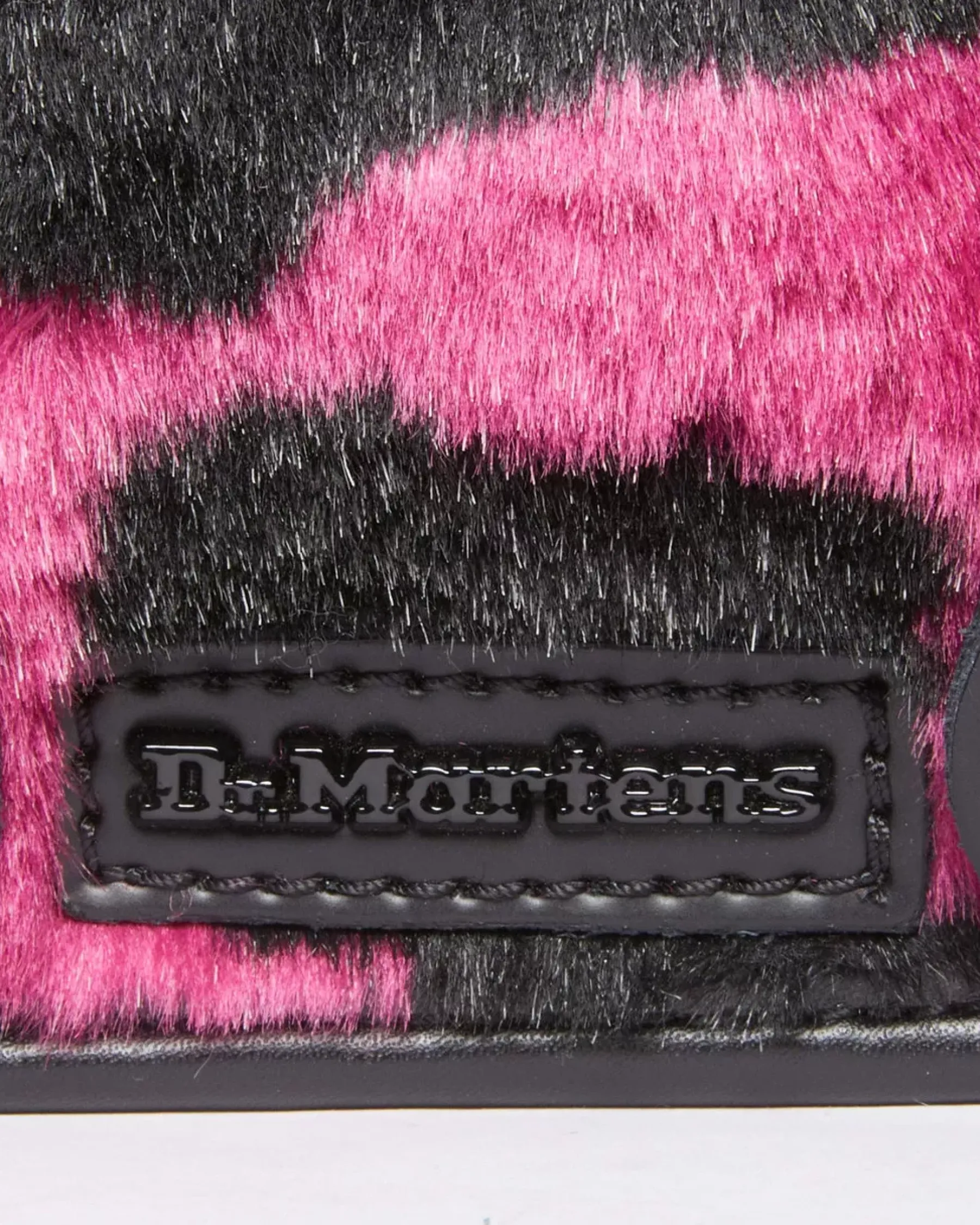 Accessories|Bags>Dr. Martens 7 Inch Faux Fur Cow Print Crossbody Bag THRIFT PINK+BLACK — Cow Print + Kiev