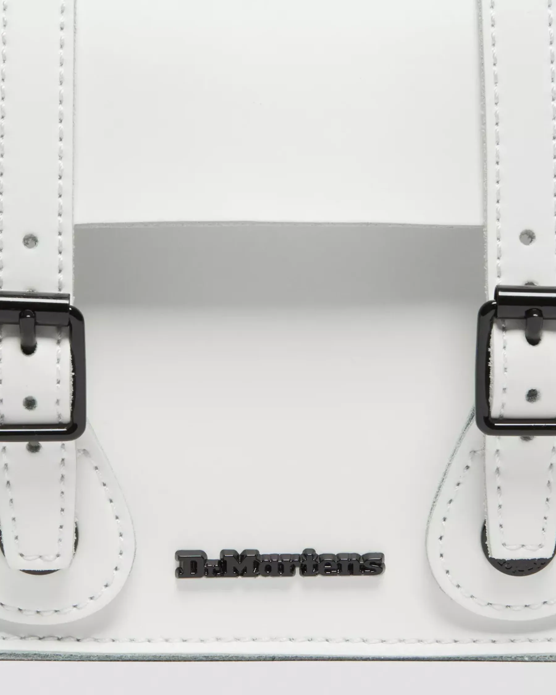 Accessories|Bags>Dr. Martens 7 Inch Leather Crossbody Bag White — Smooth Leather