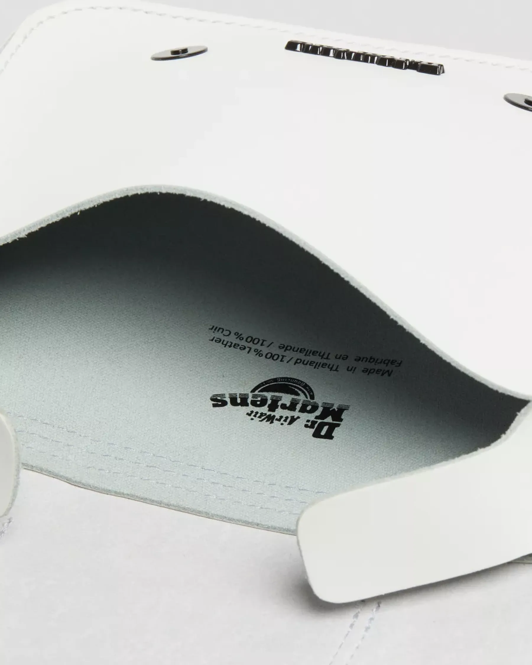 Accessories|Bags>Dr. Martens 7 Inch Leather Crossbody Bag White — Smooth Leather