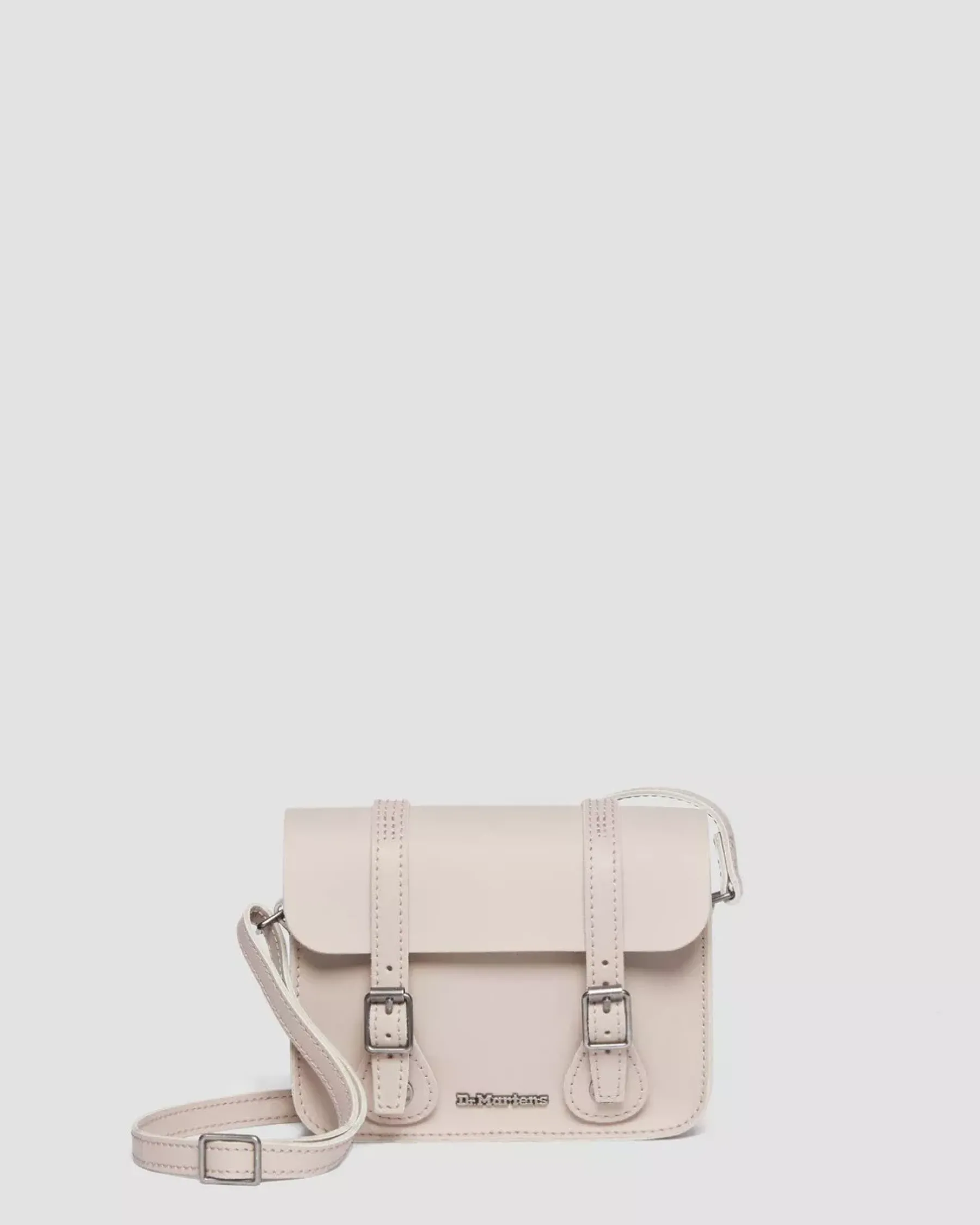 Accessories|Bags>Dr. Martens 7 Inch Leather Crossbody Bag VINTAGE TAUPE — Smooth Leather