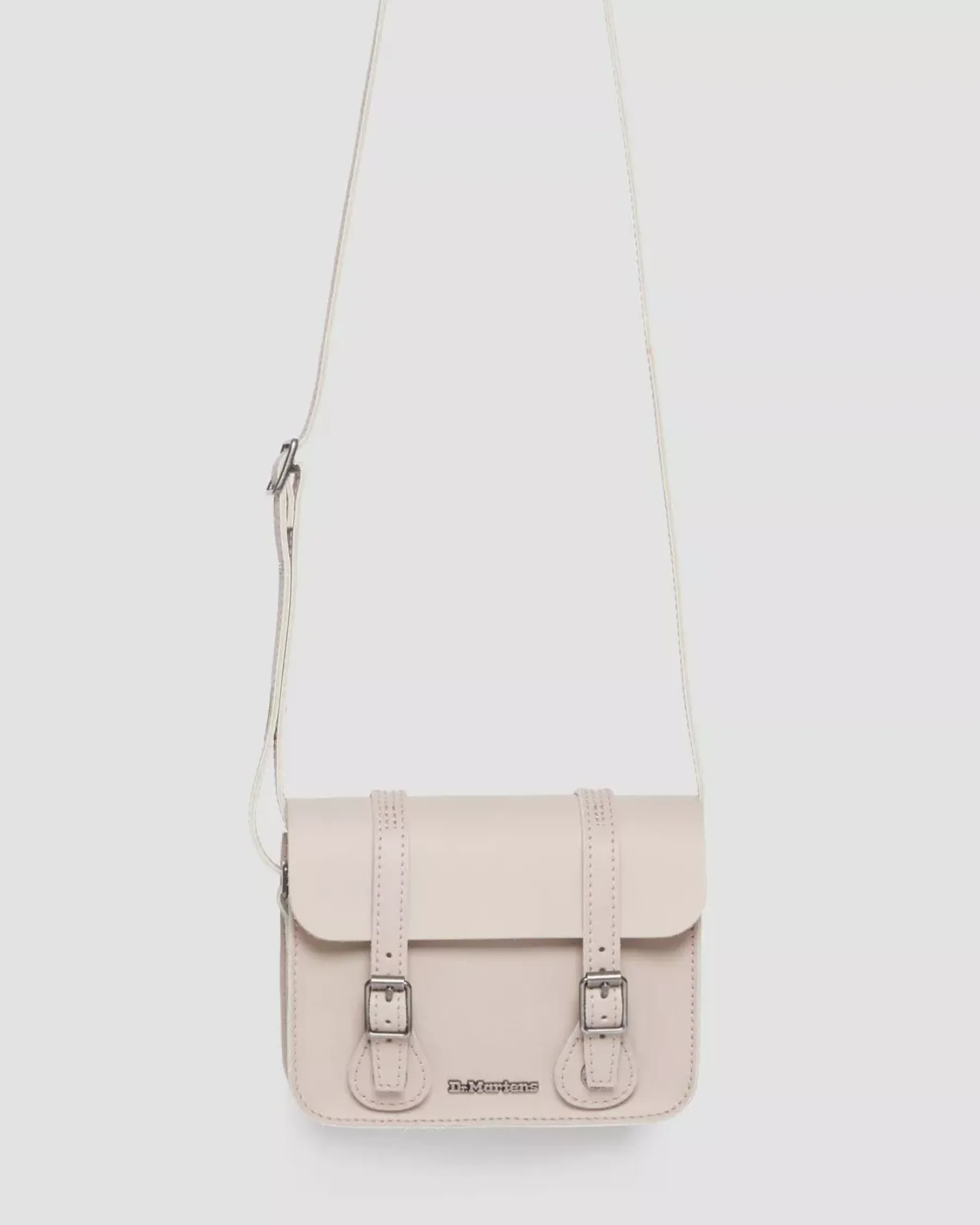 Accessories|Bags>Dr. Martens 7 Inch Leather Crossbody Bag VINTAGE TAUPE — Smooth Leather