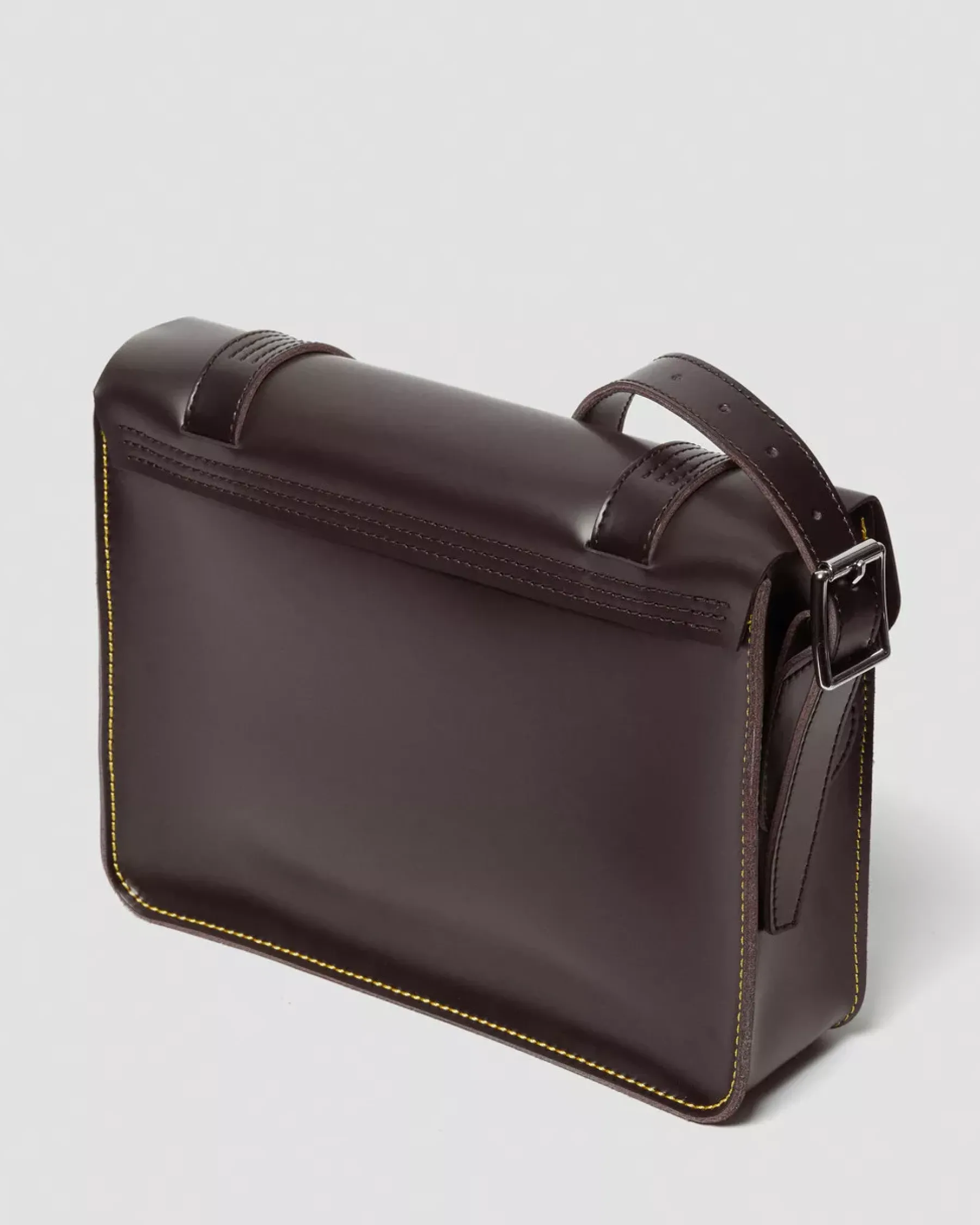 Accessories|Bags>Dr. Martens 11 inch Leather Messenger Bag Burgundy — Kiev & Smooth