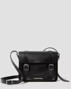 Accessories|Bags>Dr. Martens 11 inch Leather Messenger Bag Black — Kiev & Smooth