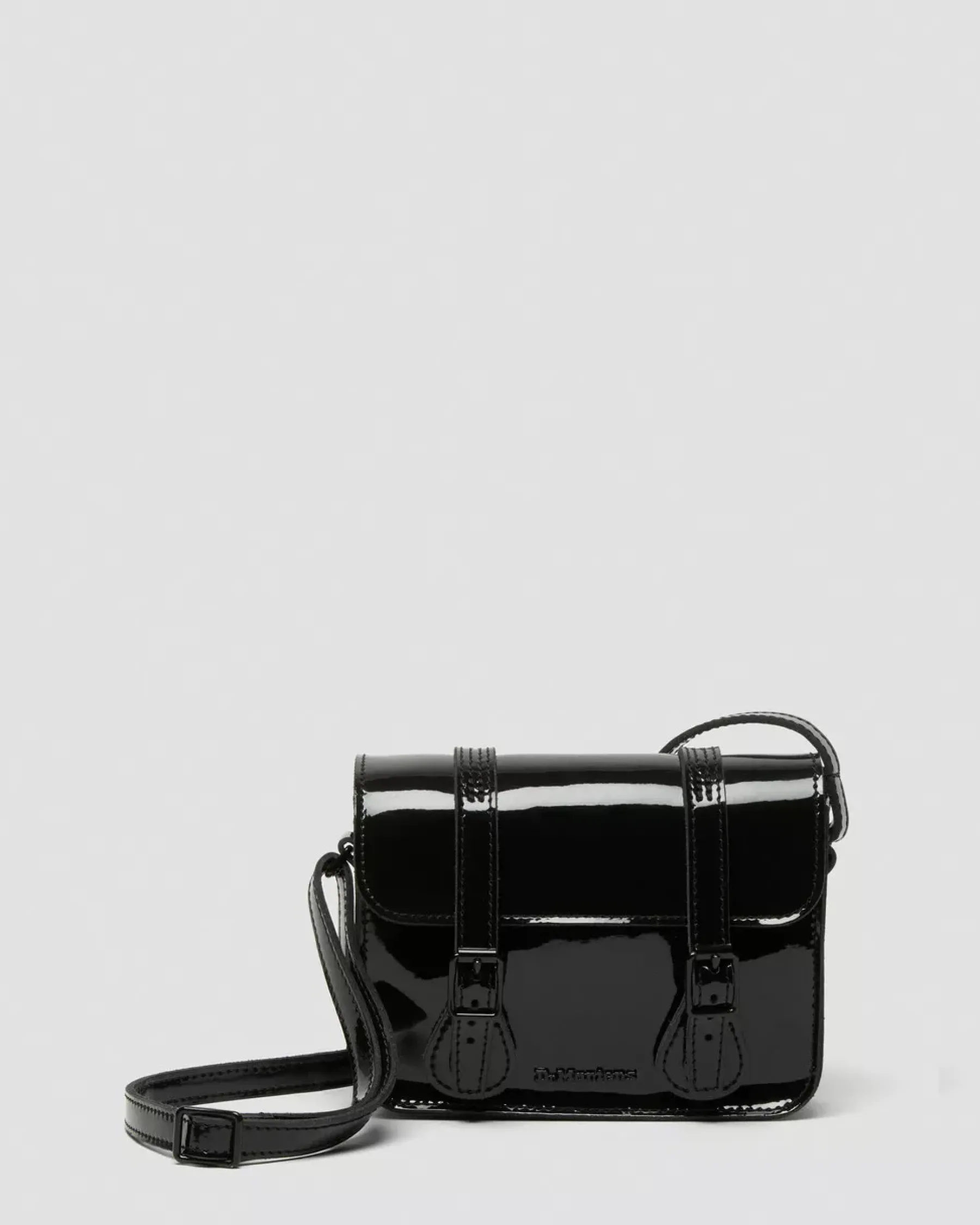 Accessories|Bags>Dr. Martens 7 inch Patent Leather Crossbody Bag Black — Patent Leather