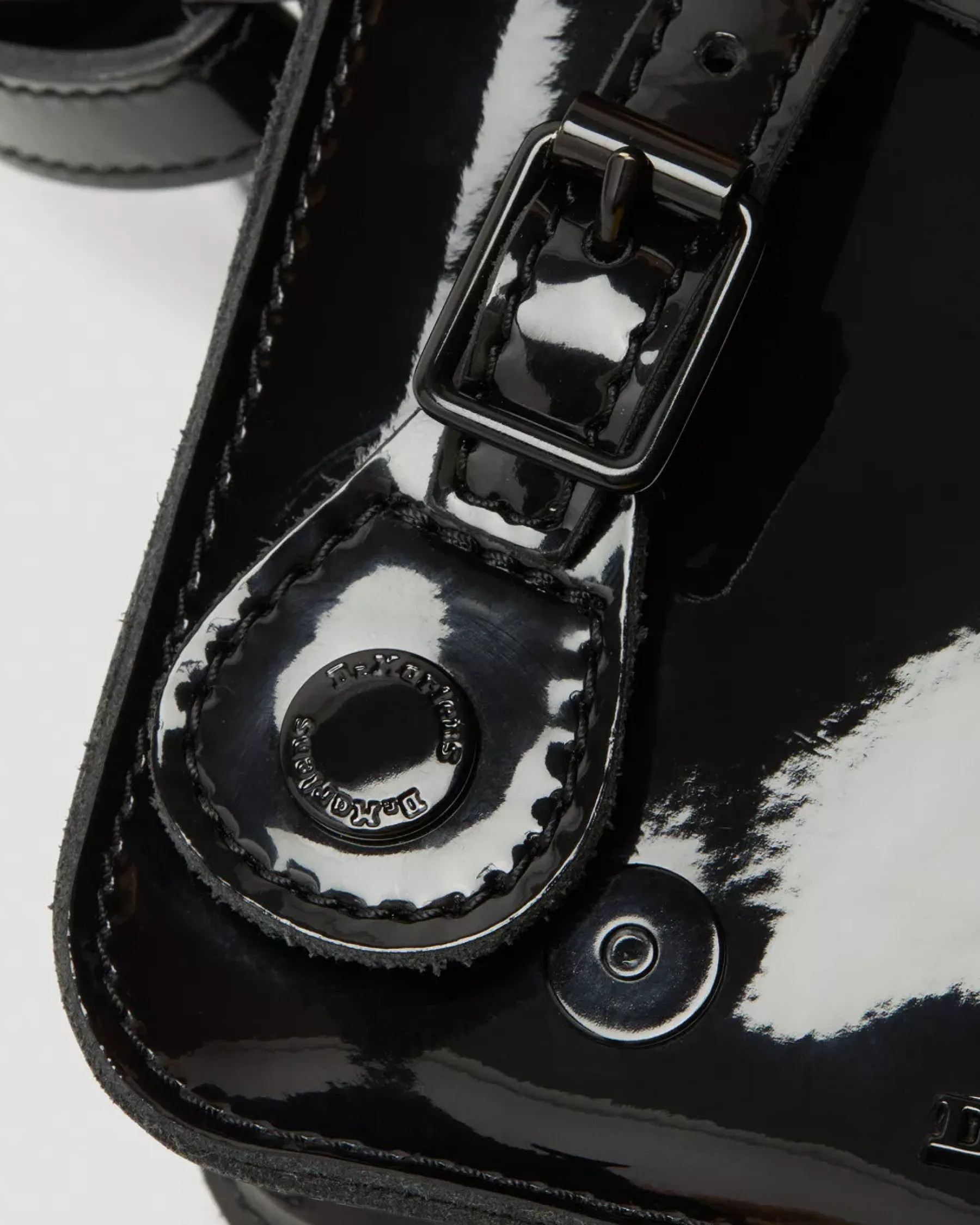 Accessories|Bags>Dr. Martens 7 inch Patent Leather Crossbody Bag Black — Patent Leather